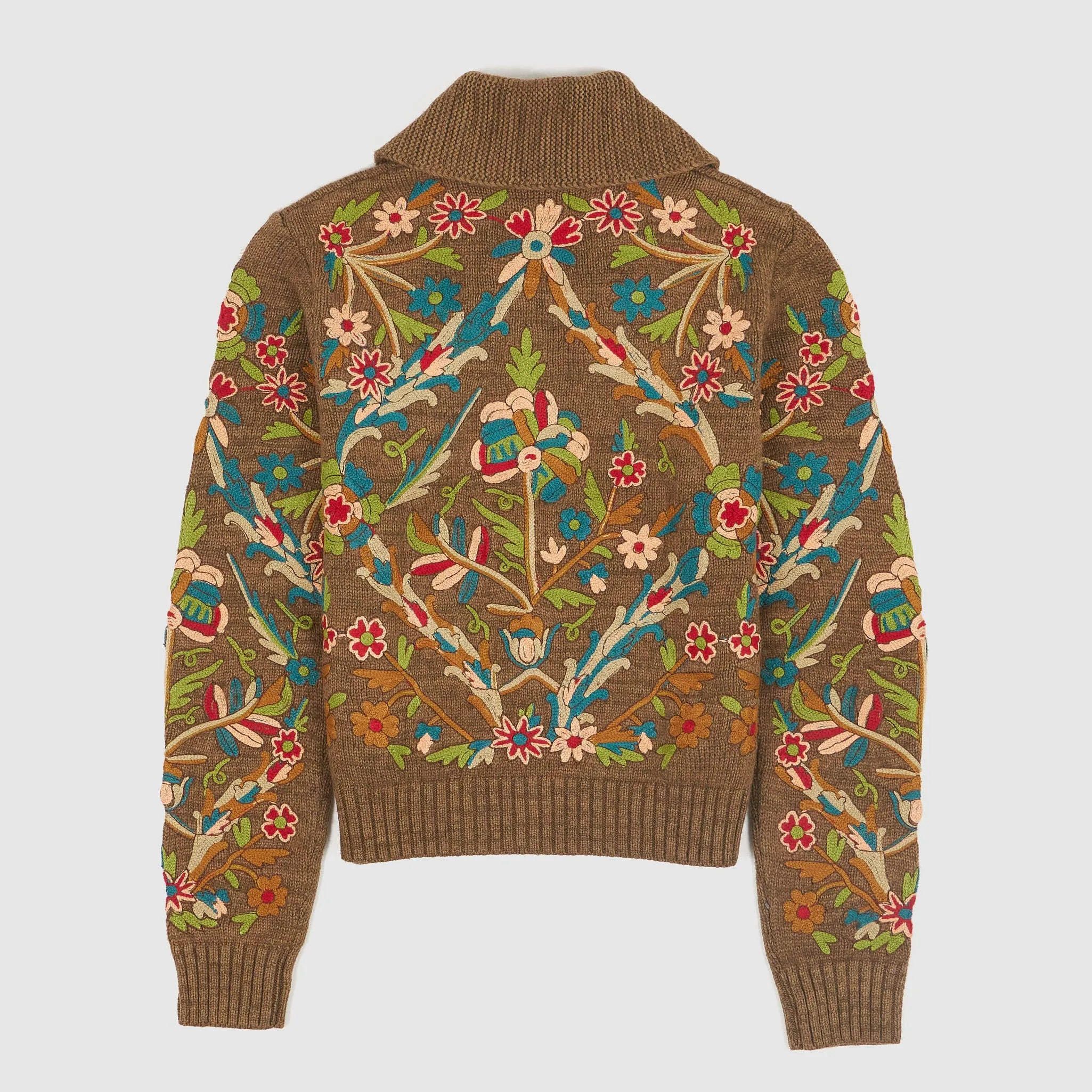 Double RL Ladies Zip Flowers Cardigan sold by DeeCee style product image thumbnail 3