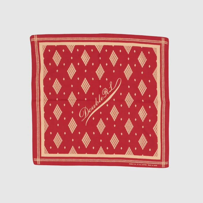 Double RL Red Cotton Bandana sold by DeeCee style