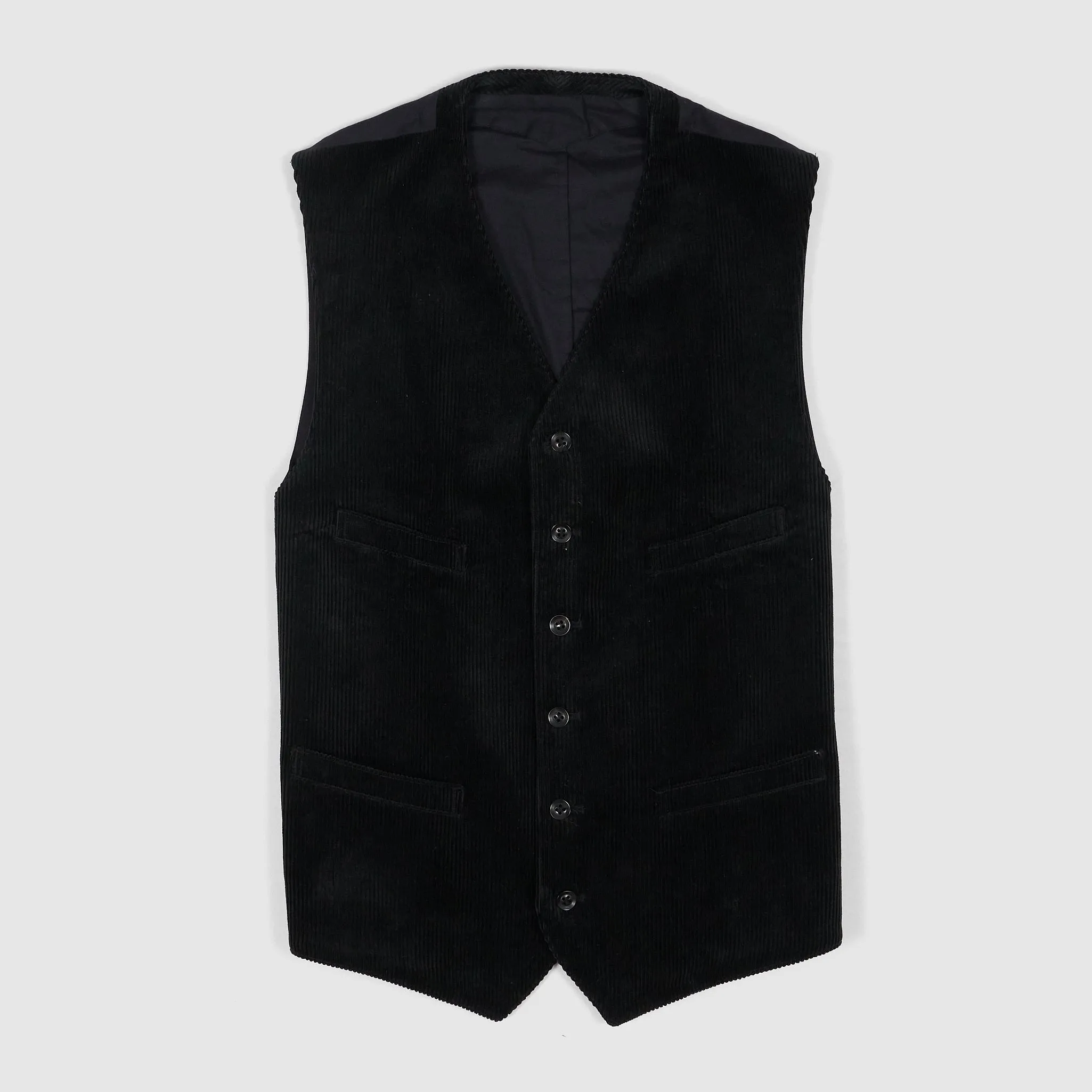 Black Sign Corduroy Vest sold by DeeCee style