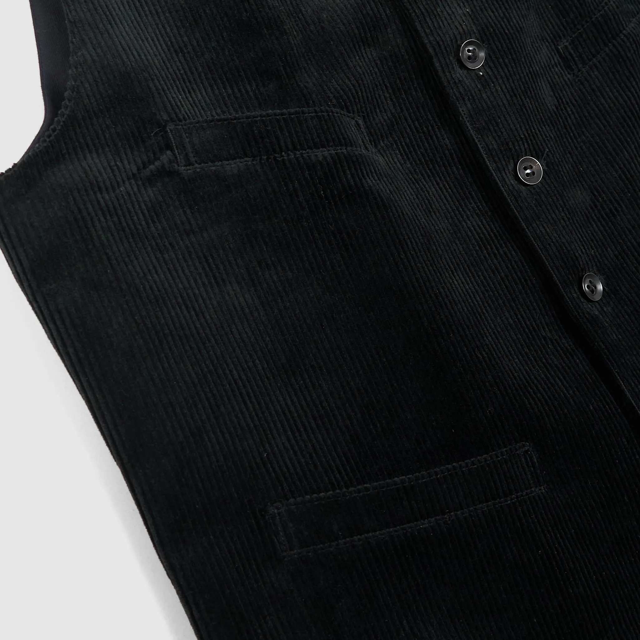 Black Sign Corduroy Vest sold by DeeCee style product image thumbnail 4