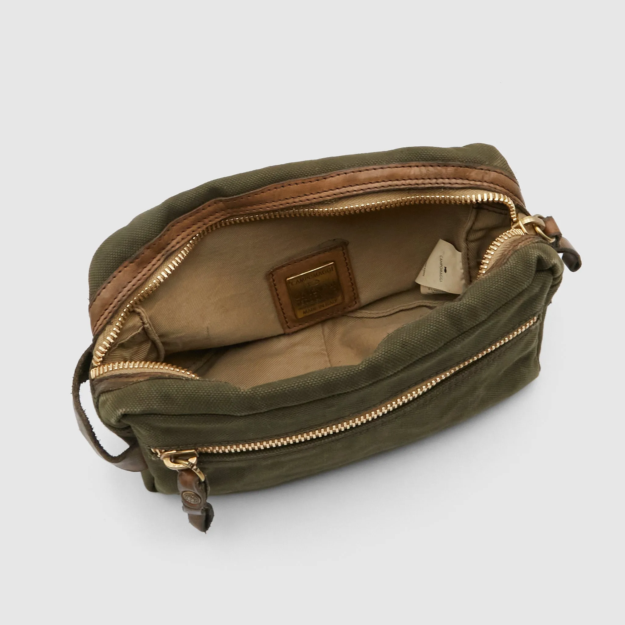 Campomaggi Heavy Canvas and Leather Travel Kit sold by DeeCee style product image thumbnail 5