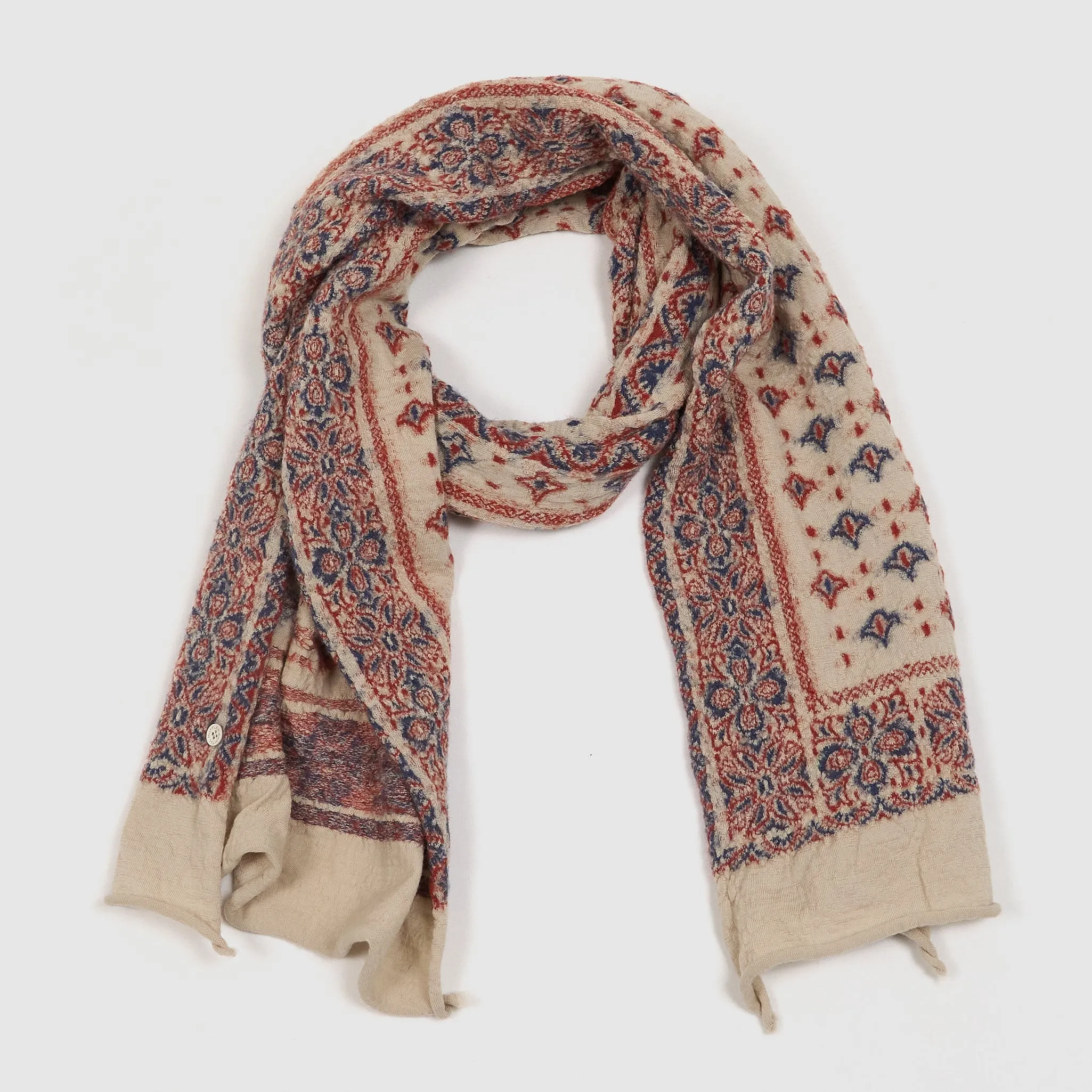 Kapital Wool Scarf Bandana Plaid sold by DeeCee style