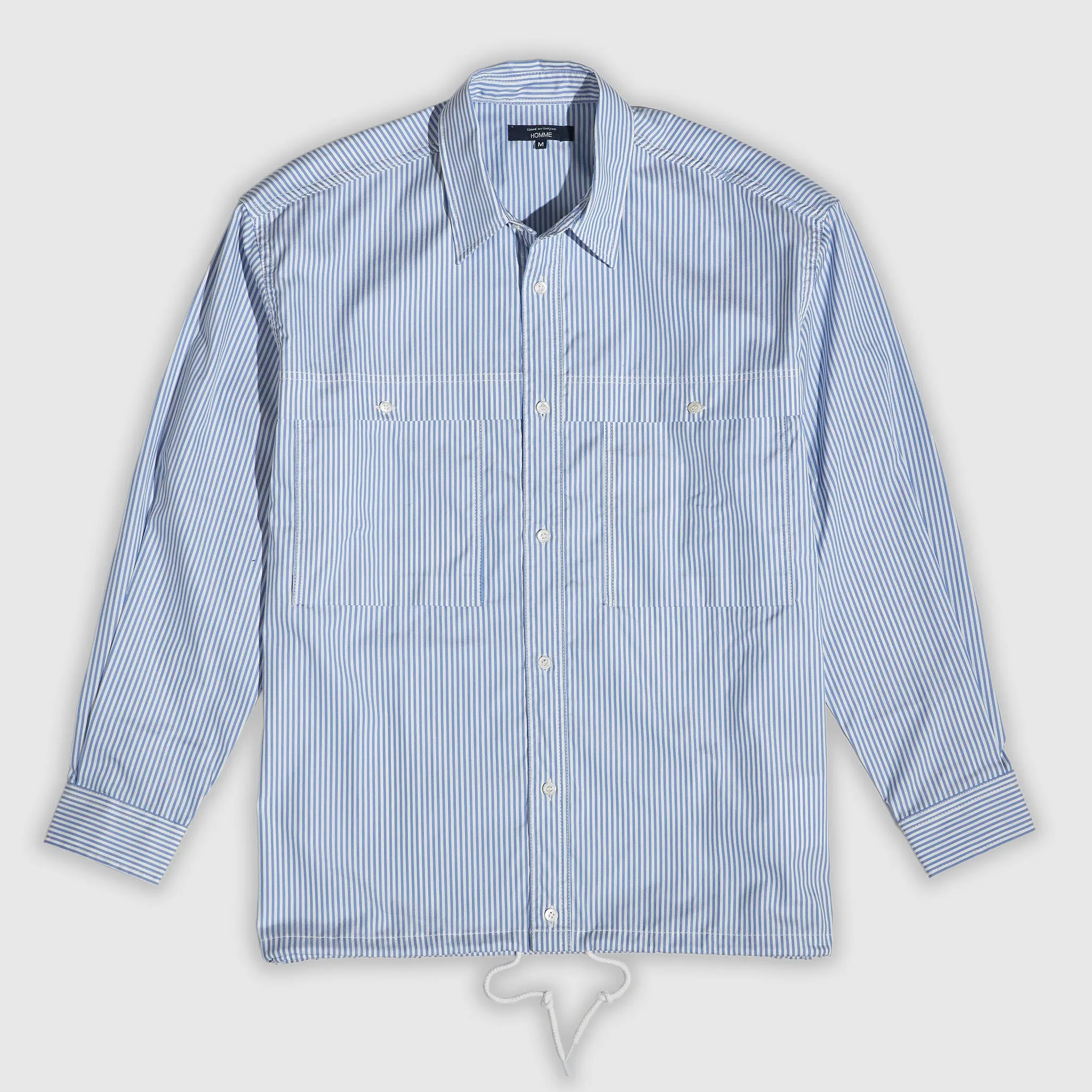 Comme des Garçons Homme Striped Overshirt sold by DeeCee style