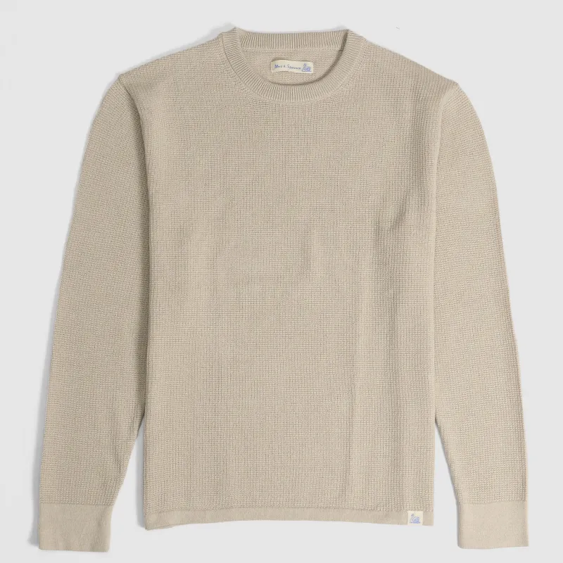 Merz b. Schwanen Lightweight Waffle Long Sleeves Crewneck Shirt made by Merz B. Schwanen