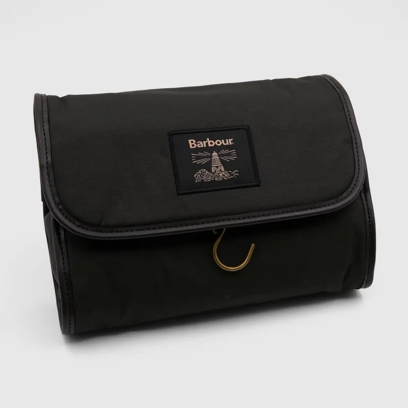 Barbour Wax Hanging Washbag made by Barbour