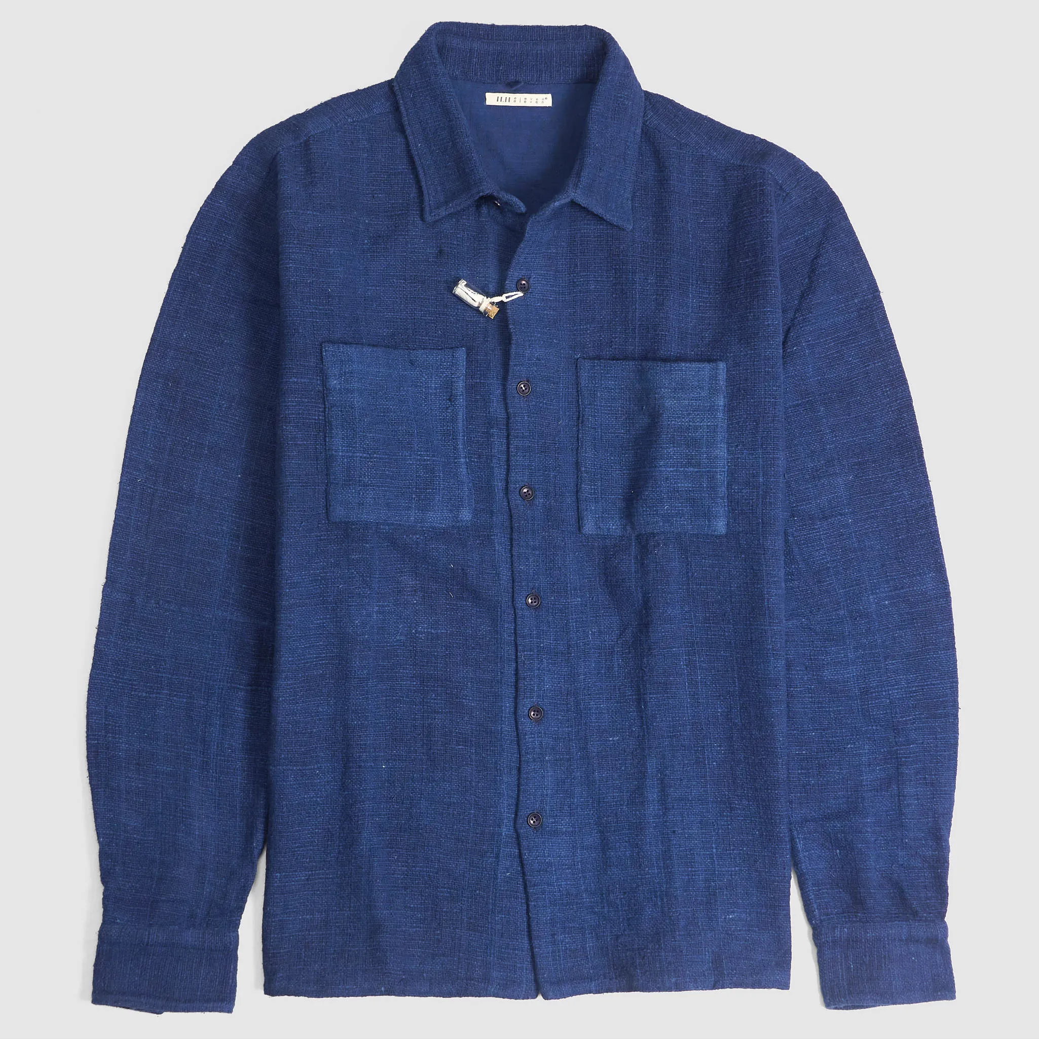 11.11 / eleven eleven Handwoven Heavyweight Heirloom Cotton Overshirt sold by DeeCee style