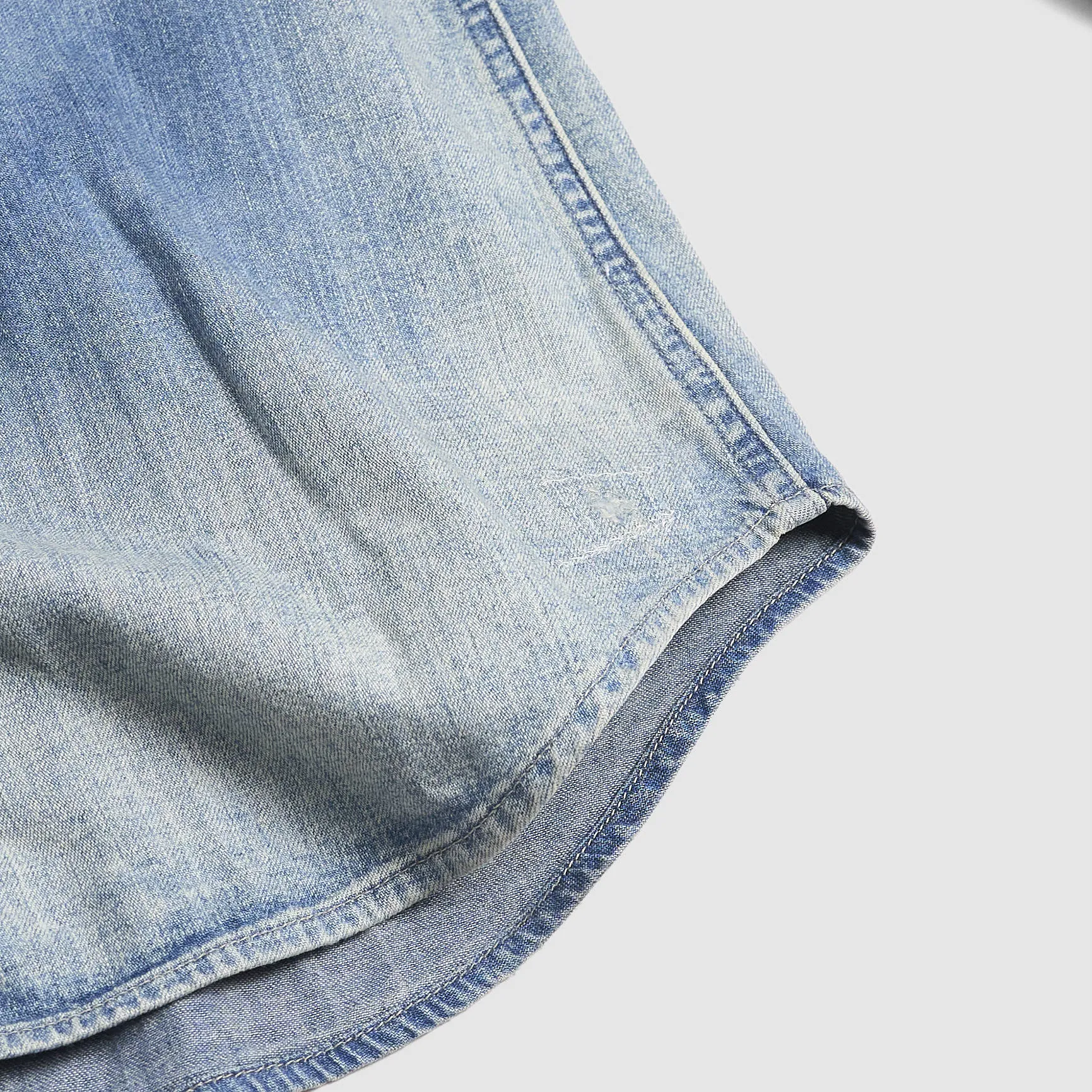 Double RL Distressed Western Denim Shirt sold by DeeCee style product image thumbnail 5
