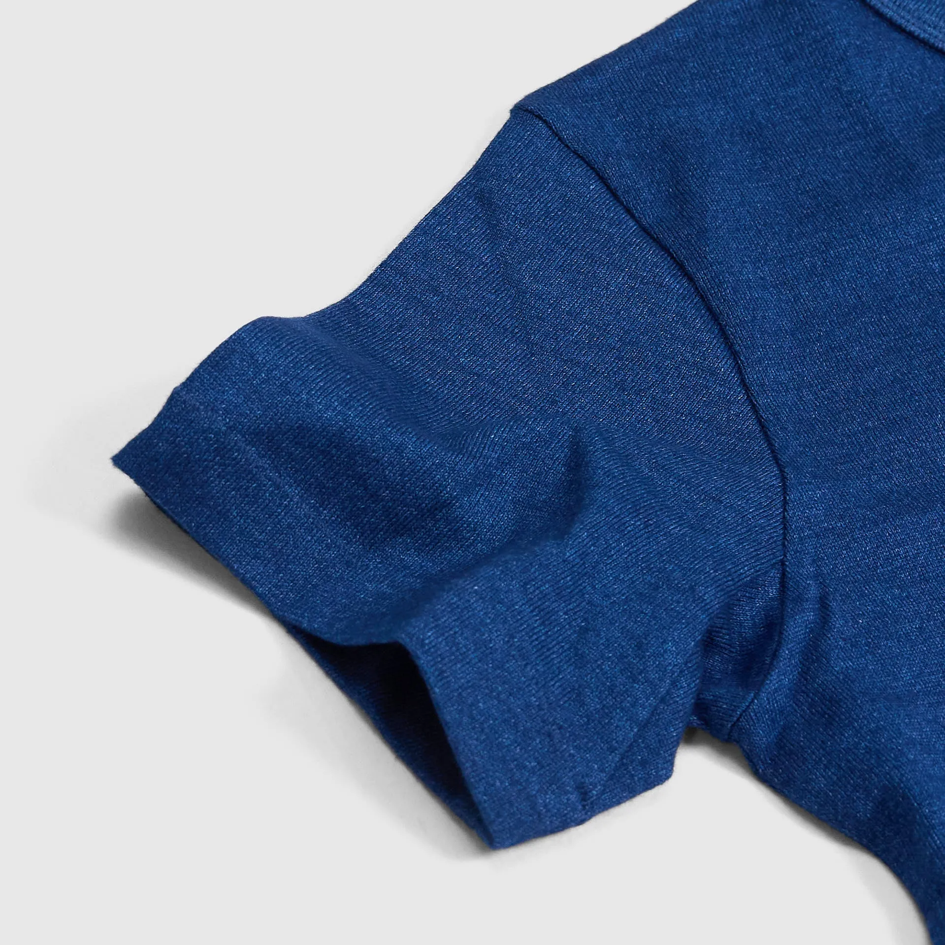 Merz b. Schwanen Ladies Short Sleeves Indigo Dyed Crew Neck T-Shirt sold by DeeCee style product image thumbnail 4