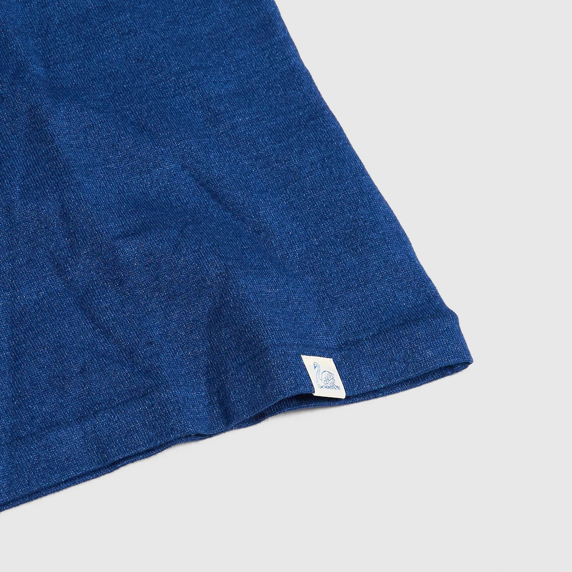 Merz b. Schwanen Ladies Short Sleeves Indigo Dyed Crew Neck T-Shirt sold by DeeCee style product image thumbnail 3