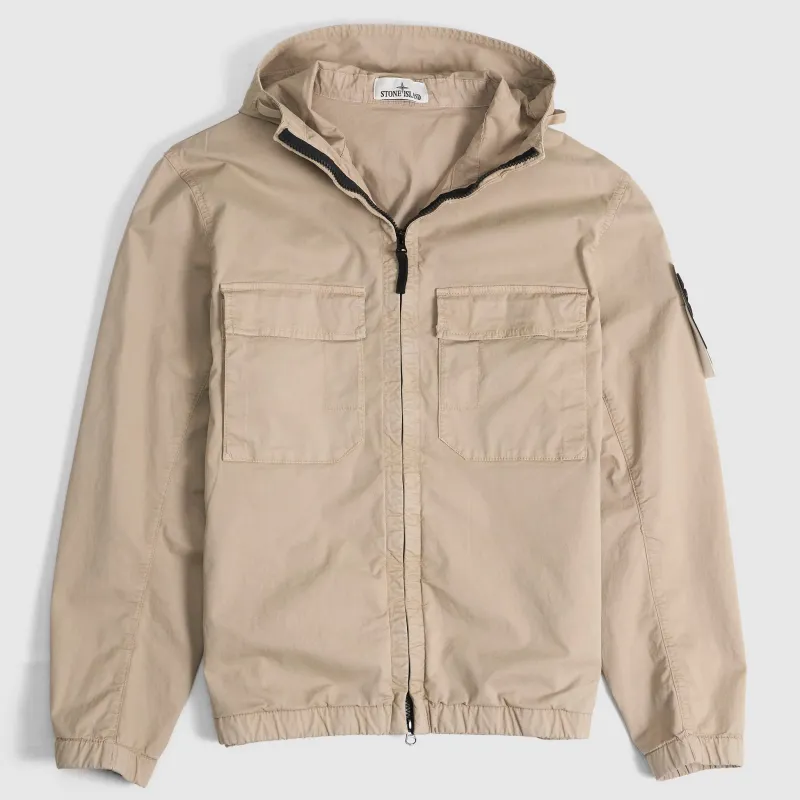Stone Island Stretch Cotton Twill Hooded Jacket made by Stone Island