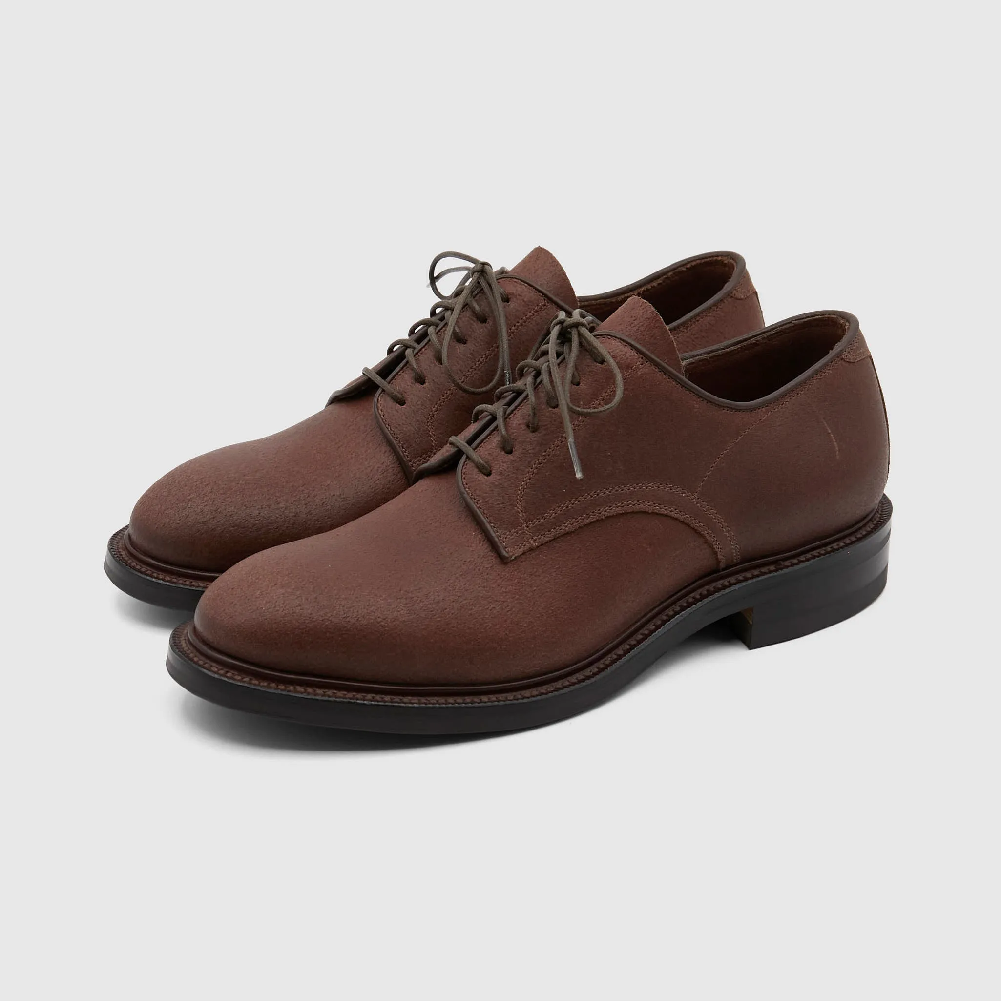 Viberg Horween Waxed Flesh Navvy Cut Service Shoes sold by DeeCee style