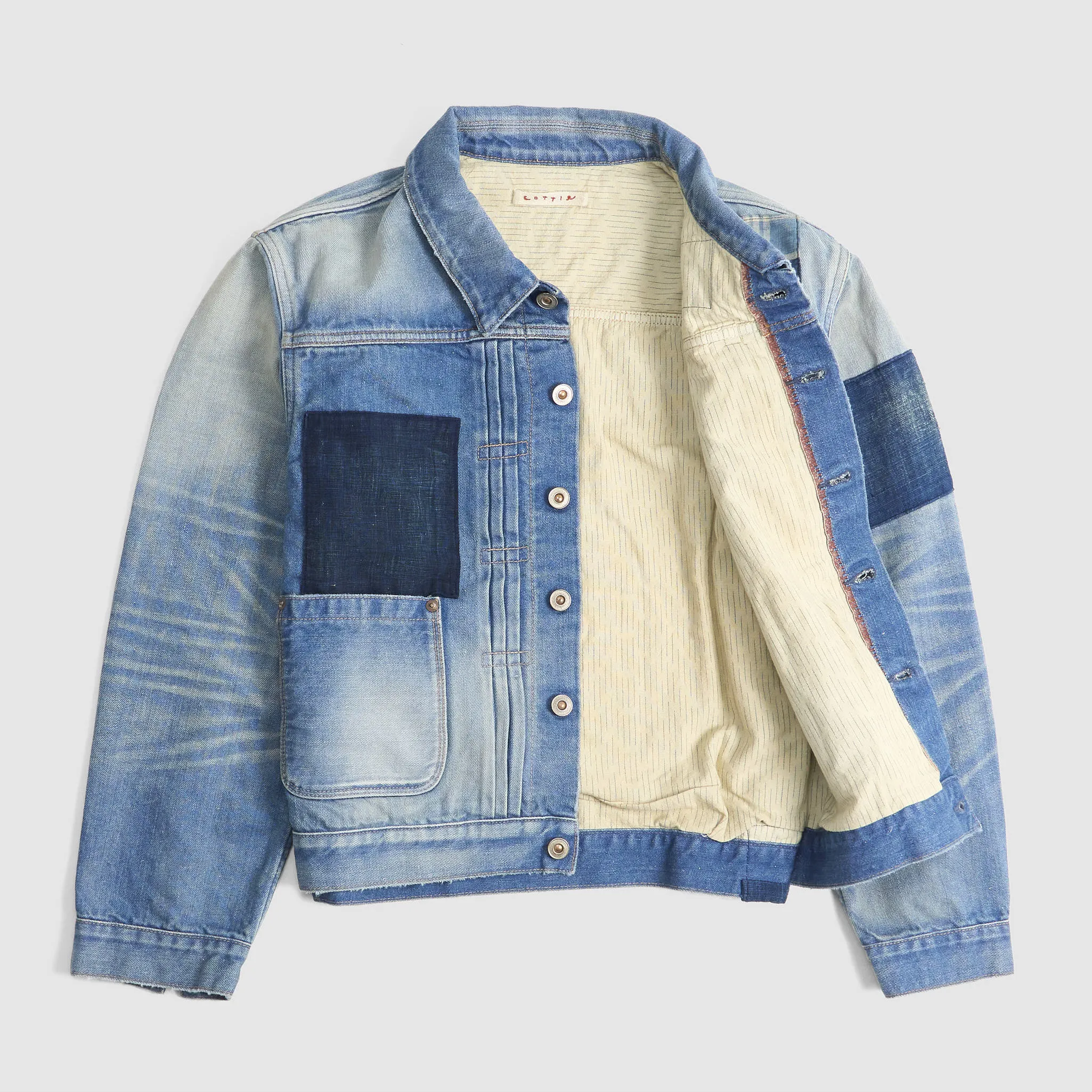 Cottle Craftman Patchwork Type 2 Lined Denim Jacket sold by DeeCee style product image thumbnail 2