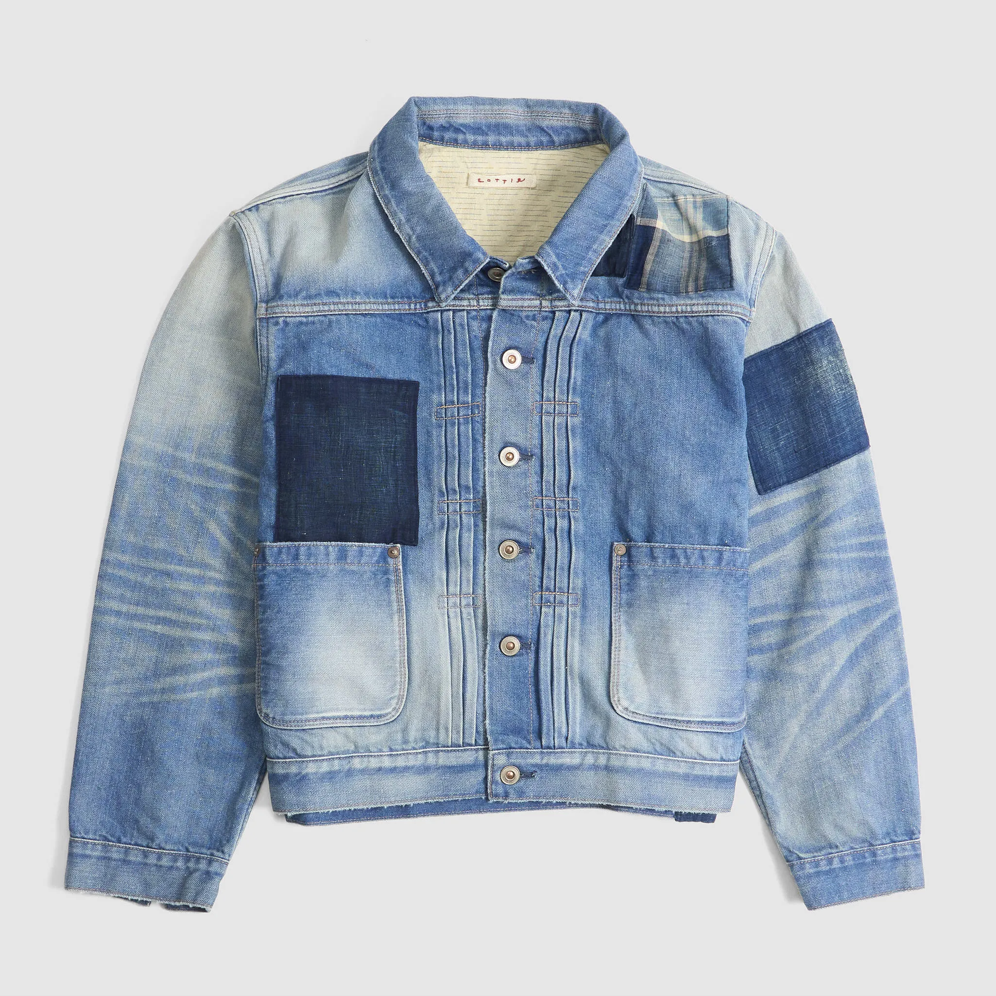 Cottle Craftman Patchwork Type 2 Lined Denim Jacket sold by DeeCee style