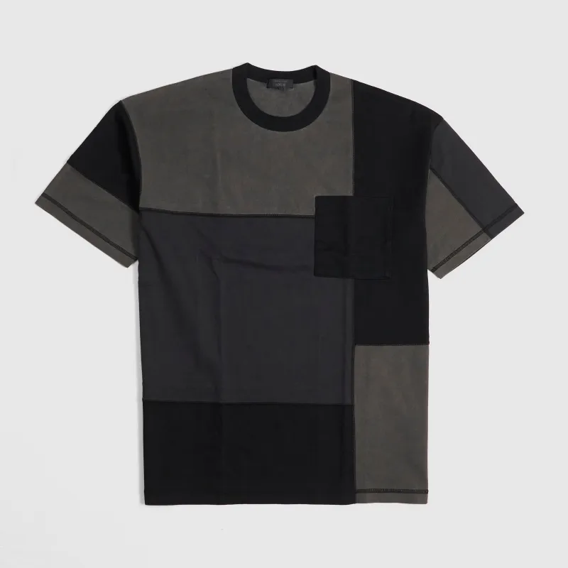 Comme Des Garçons Homme Short Sleeve Crew Neck Patchwork T-Shirt made by Comme des Garcons