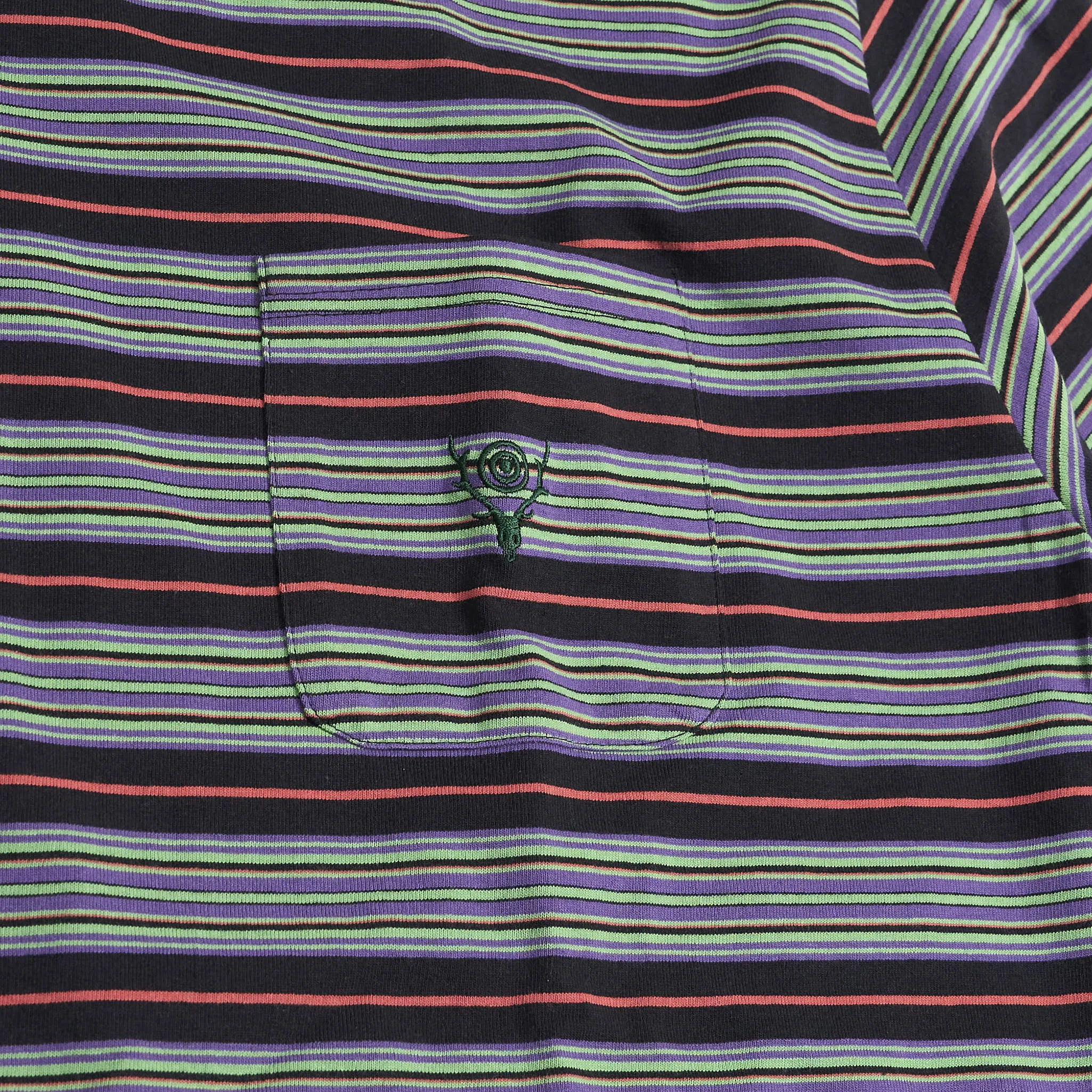 South2 West8 Crew Neck Striped Pocket T-Shirt sold by DeeCee style product image thumbnail 3