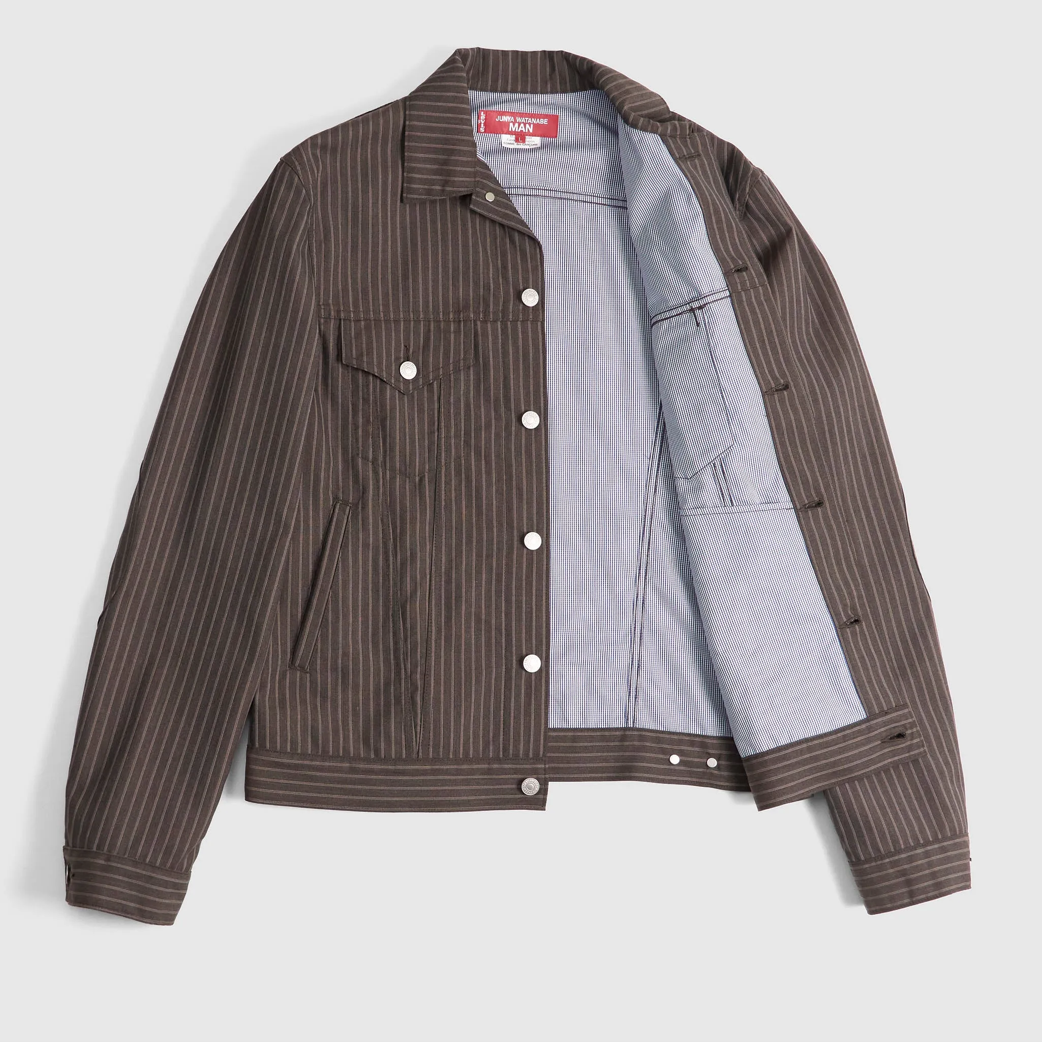 Junya Watanabe MAN x Levi's® Pinstripe Trucker Jacket sold by DeeCee style product image thumbnail 2
