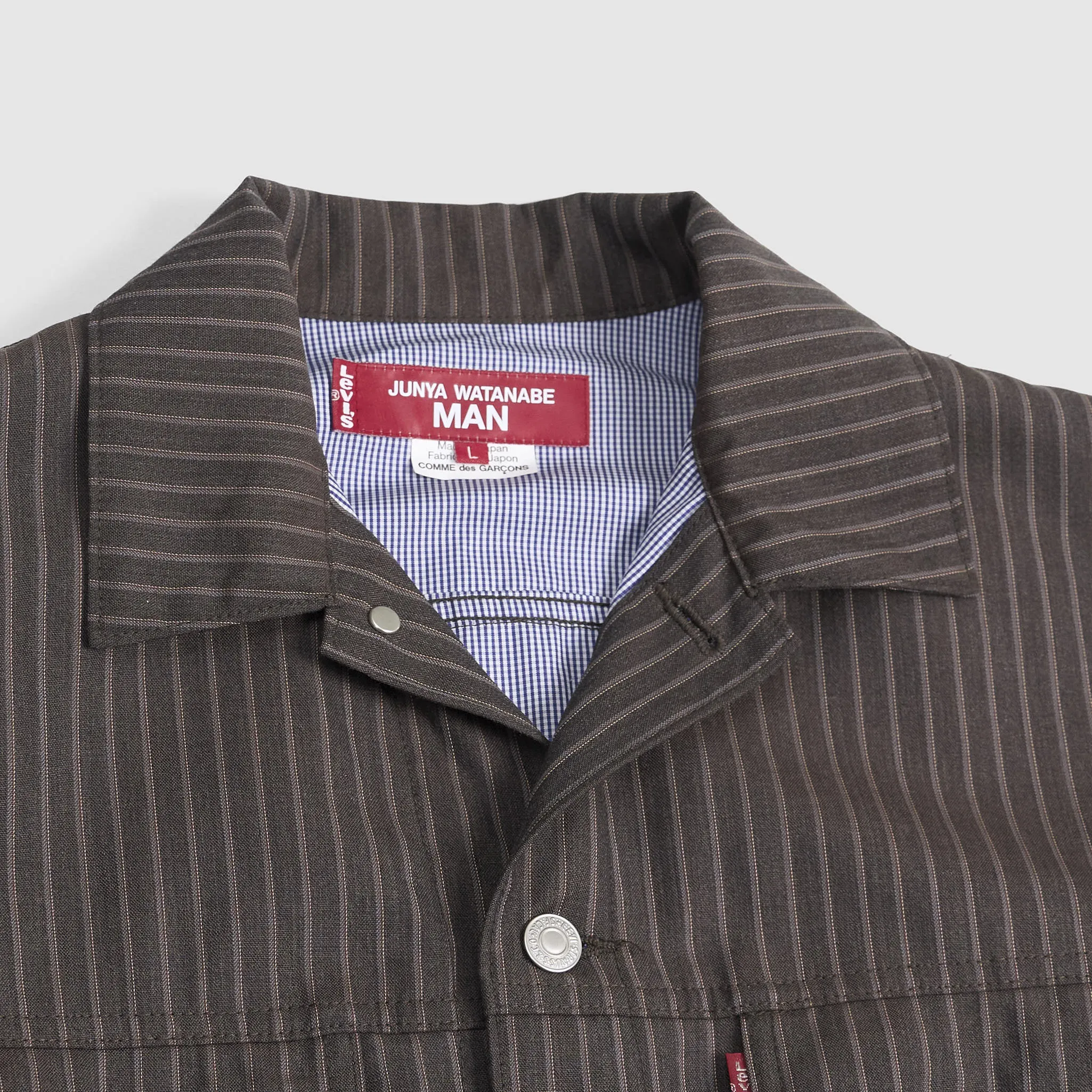 Junya Watanabe MAN x Levi's® Pinstripe Trucker Jacket sold by DeeCee style product image thumbnail 3