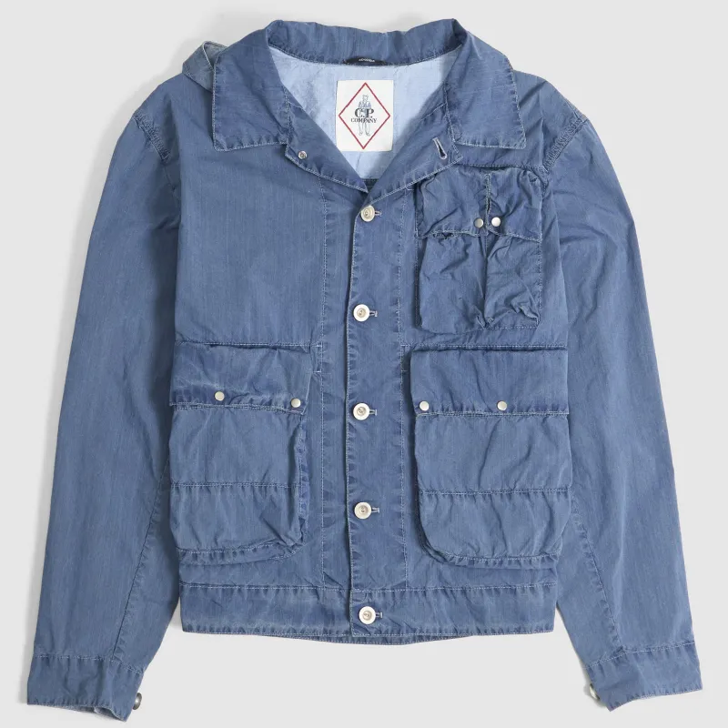 C.P. Company Outerwear Chambray Hooded Jacket made by C.P. Company