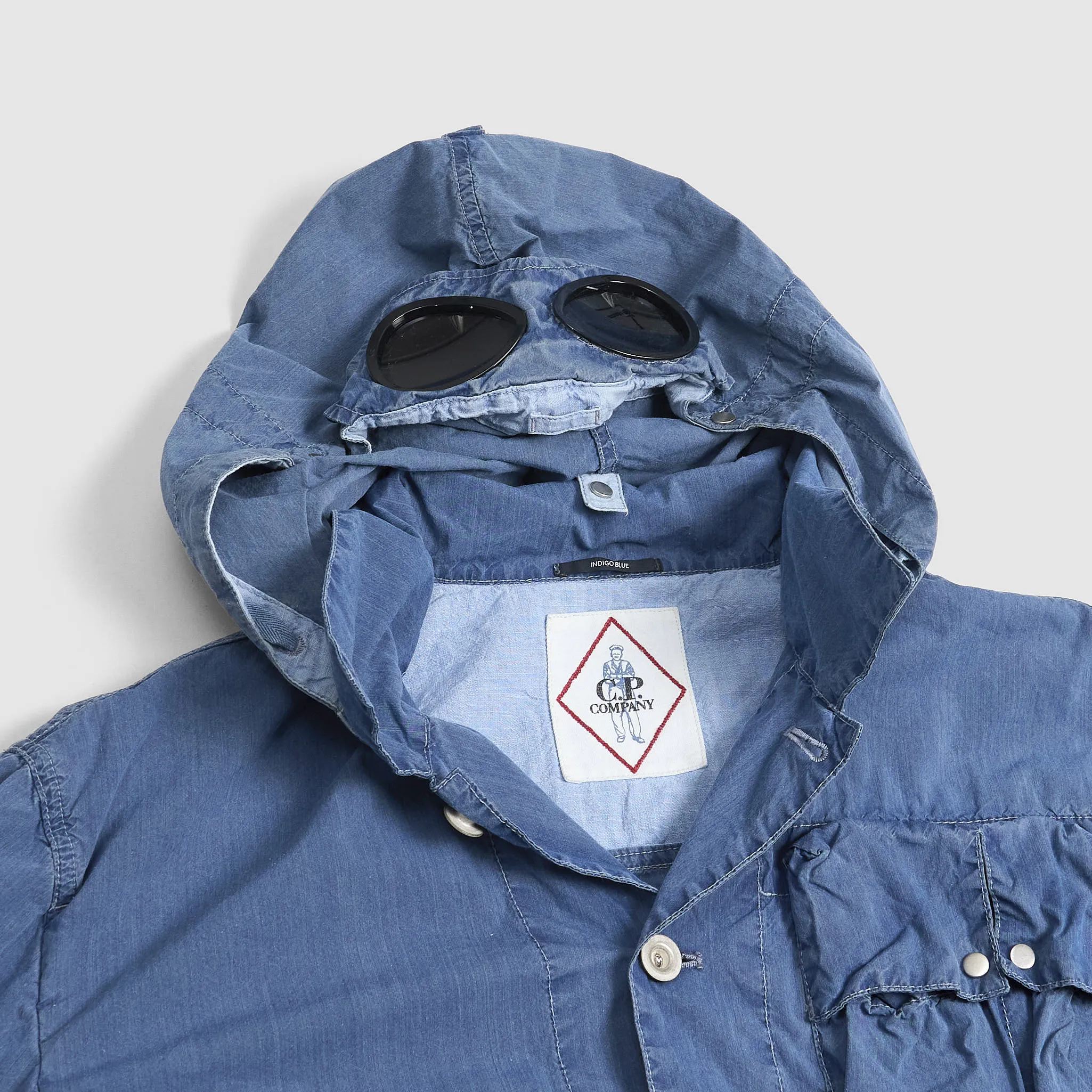C.P. Company Outerwear Chambray Hooded Jacket sold by DeeCee style product image thumbnail 4