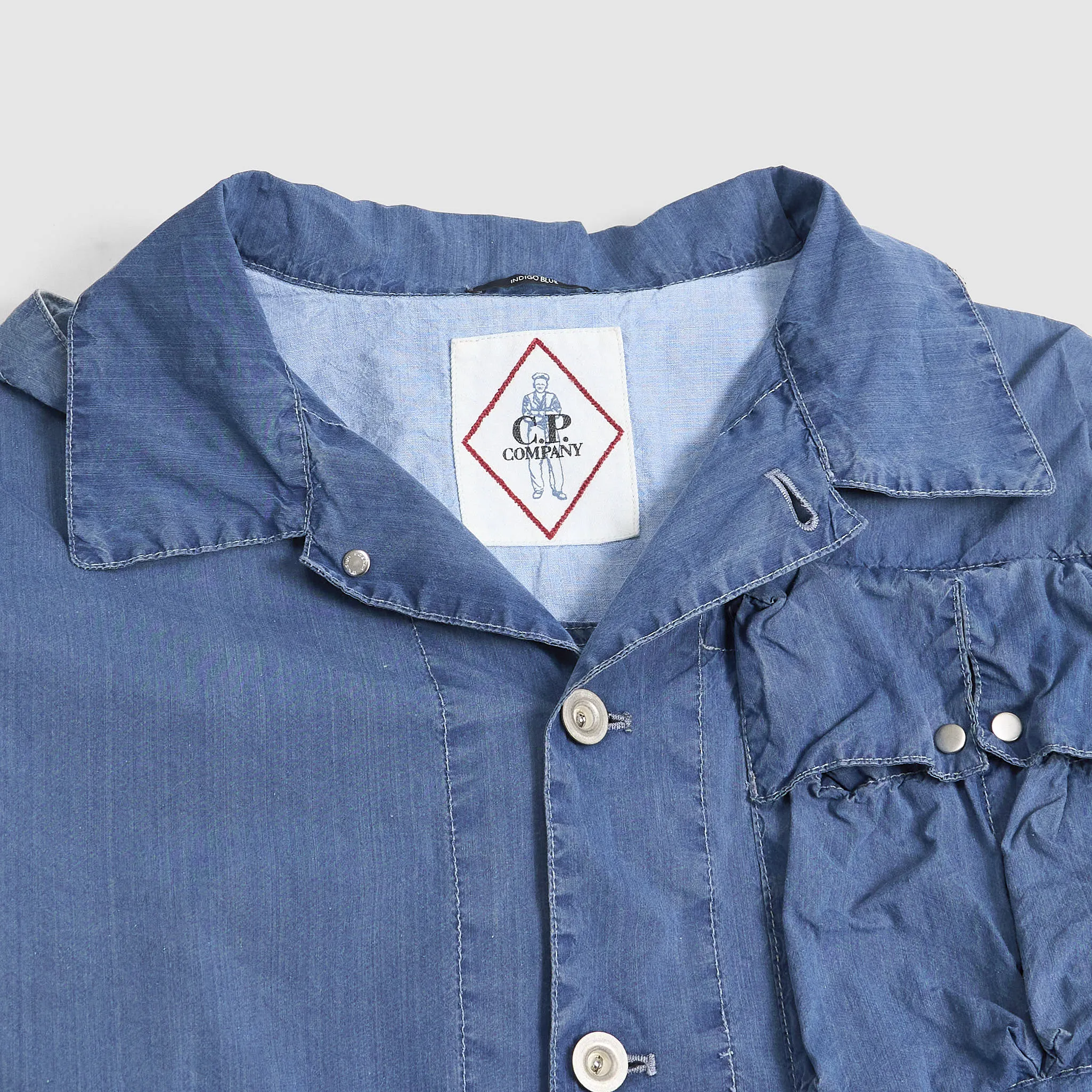 C.P. Company Outerwear Chambray Hooded Jacket sold by DeeCee style product image thumbnail 2