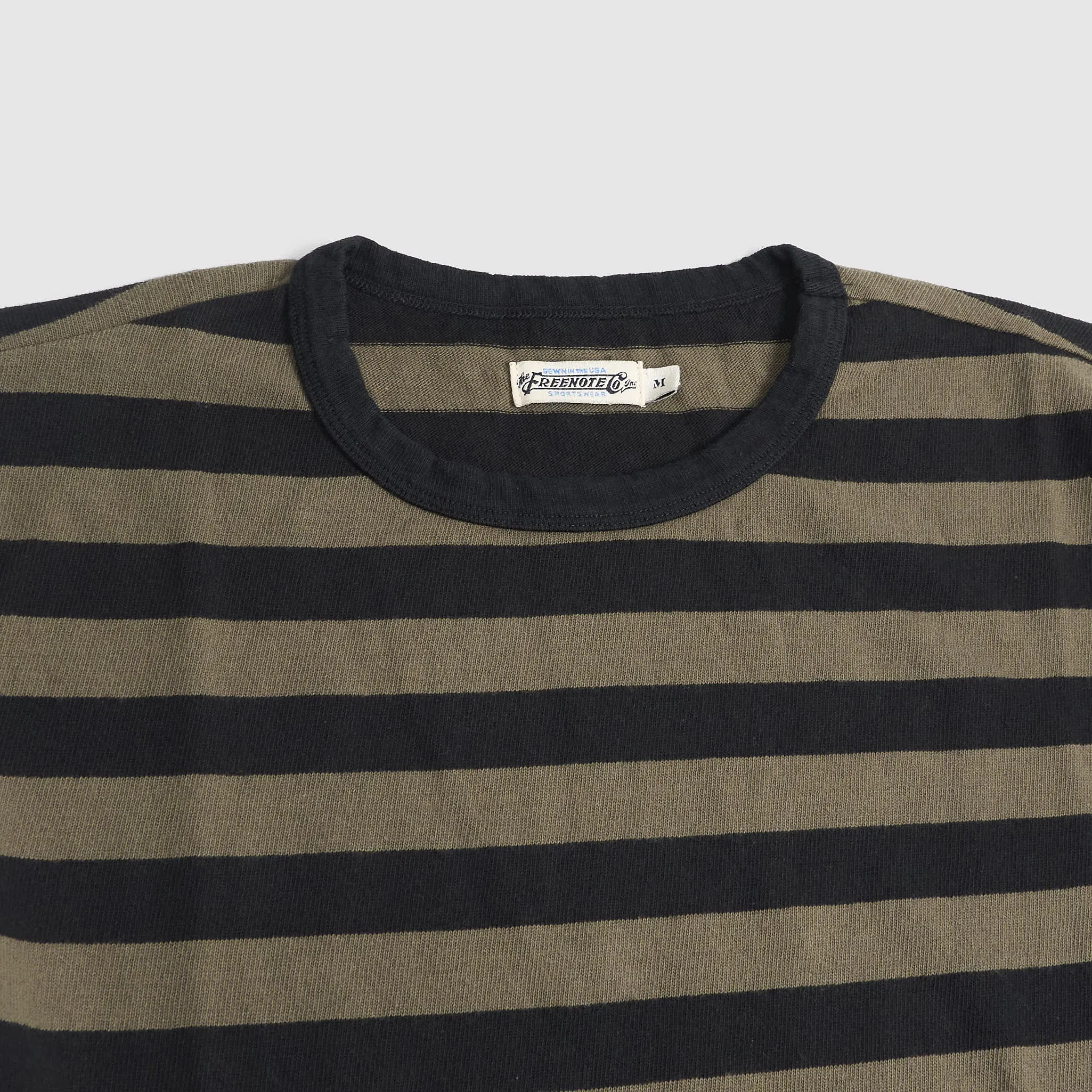 Freenote Cloth Striped Crew Neck Biker T-Shirt sold by DeeCee style product image thumbnail 2