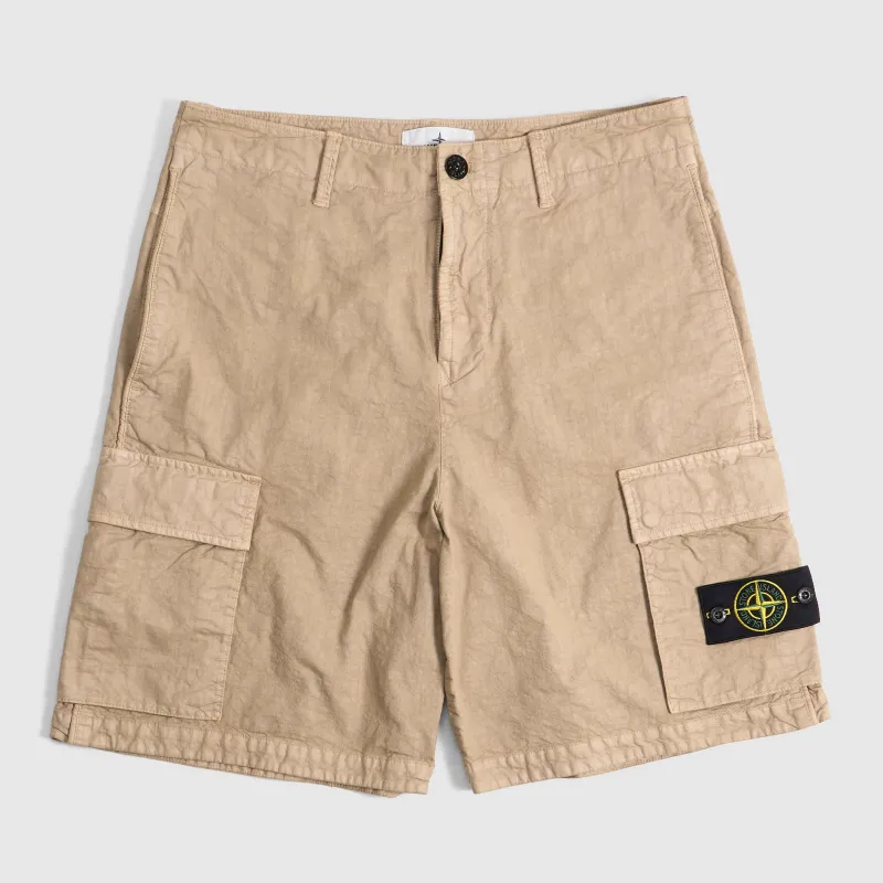 Stone Island Cargo Microfiber Panama TC Shorts made by Stone Island