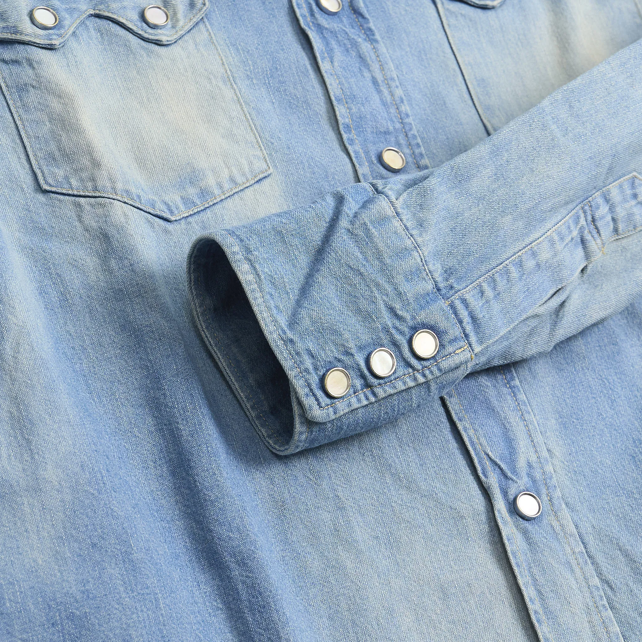 Sugar Cane Timeworn Inspired Denim Shirt sold by DeeCee style product image thumbnail 5