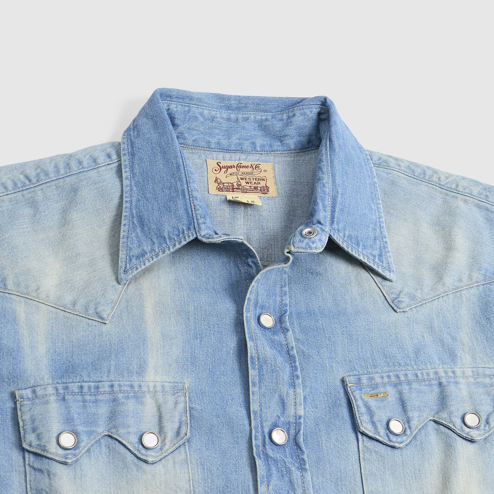Sugar Cane Timeworn Inspired Denim Shirt sold by DeeCee style product image thumbnail 2