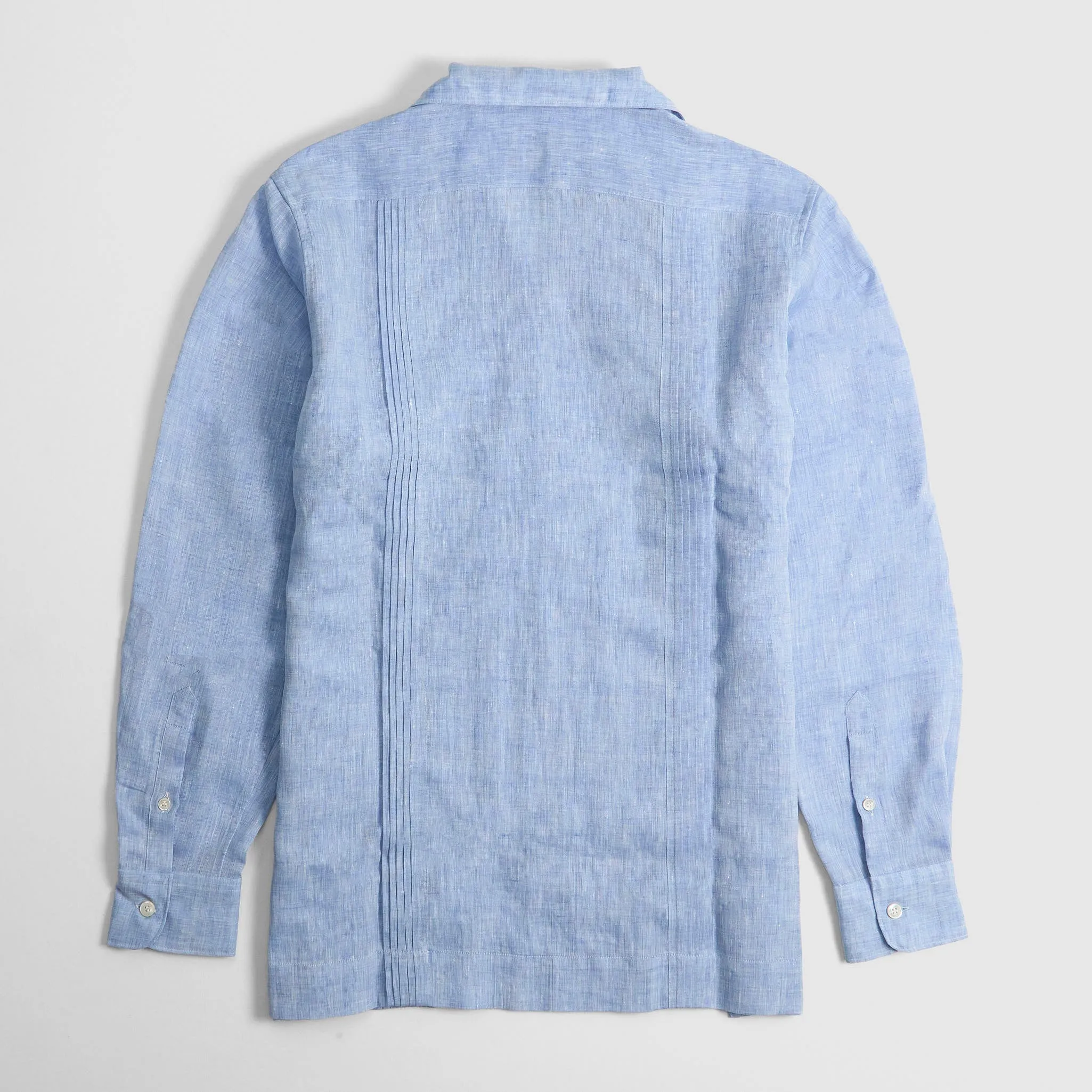 Old Crow Speed Shop by Glad Hand & Co. Guayabera Long Sleeve Linen Overshirt sold by DeeCee style product image thumbnail 2