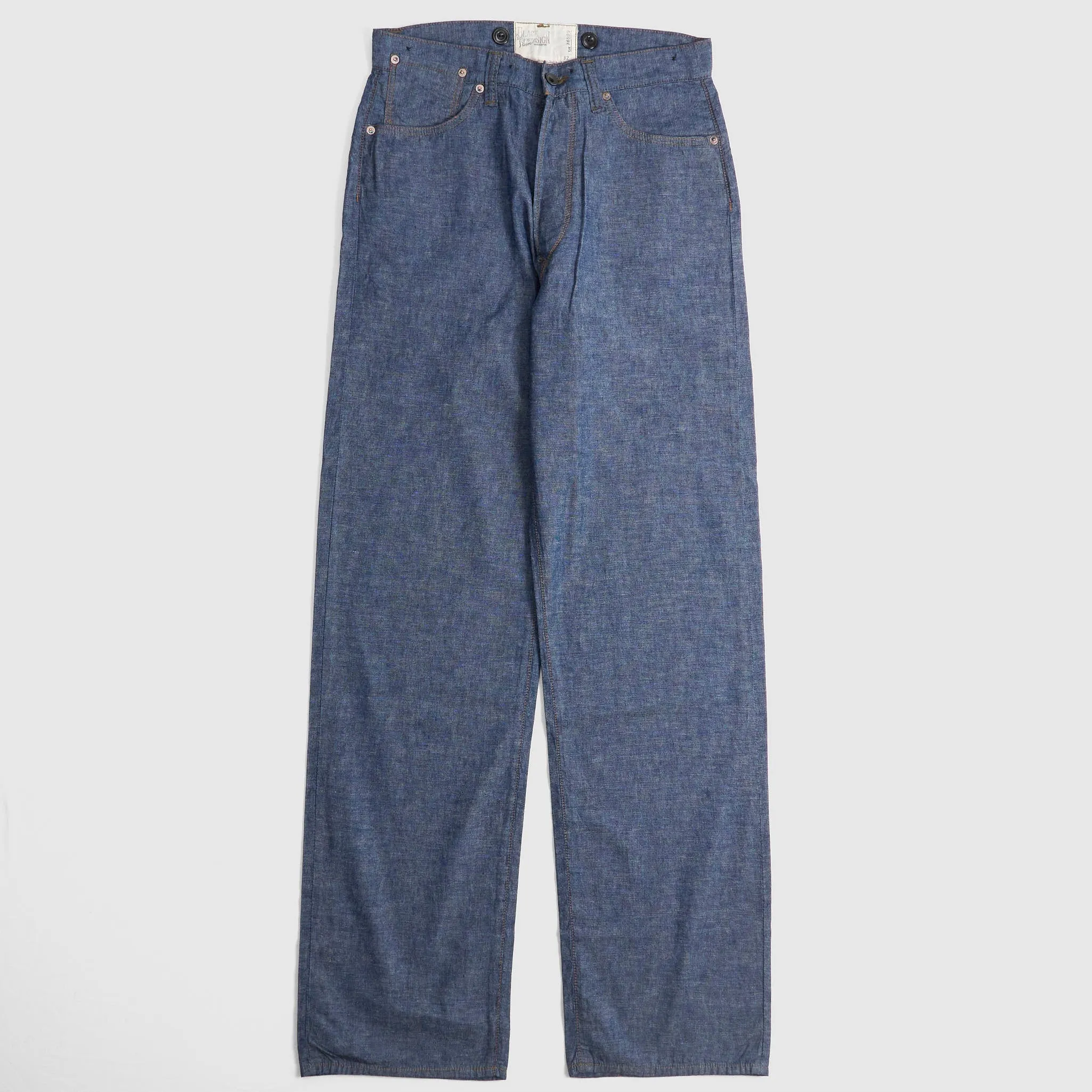 Black Sign 5.5oz. Lightweight Selvage Chambray Waist Overall Pant sold by DeeCee style