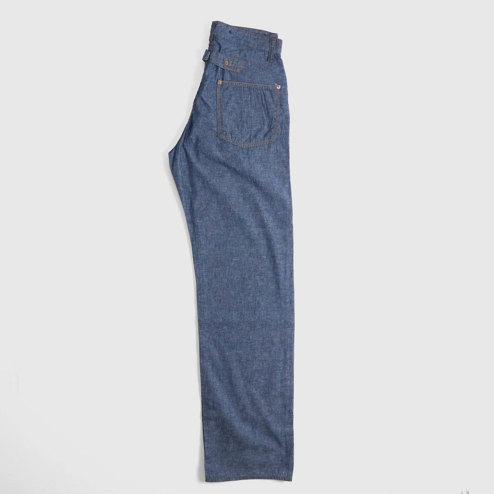 Black Sign 5.5oz. Lightweight Selvage Chambray Waist Overall Pant sold by DeeCee style product image thumbnail 2