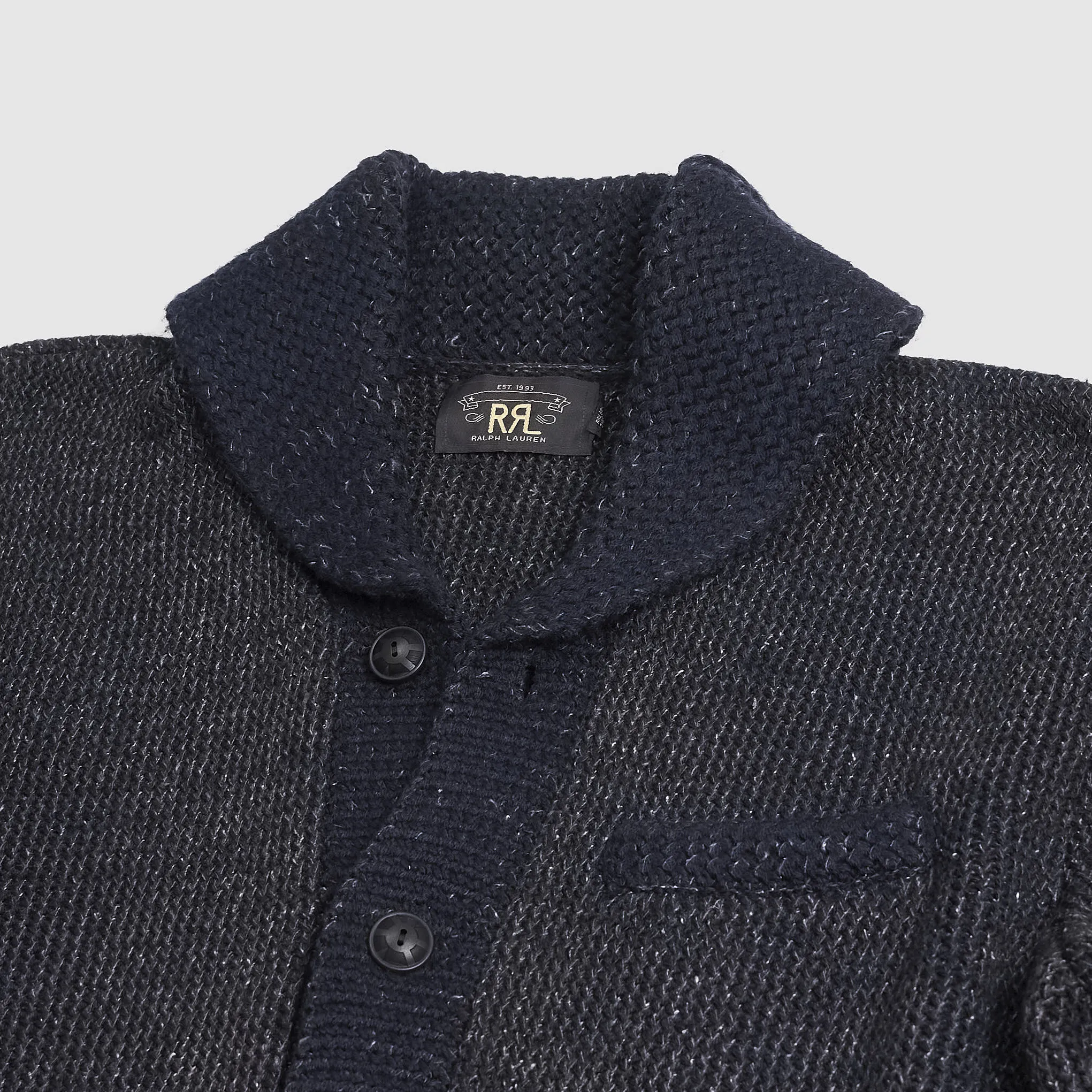 Double RL Shawl Collar Cardigan sold by DeeCee style product image thumbnail 3