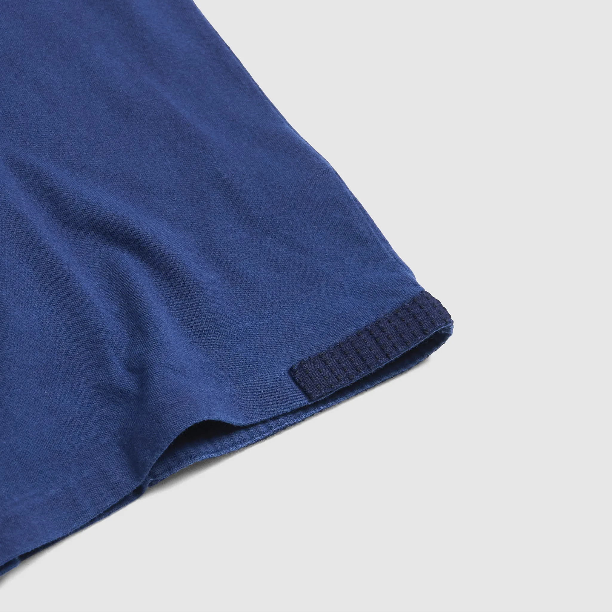 Blue Blue Japan Patchwork Nenrin Indigo Crew Neck T-Shirt sold by DeeCee style product image thumbnail 3