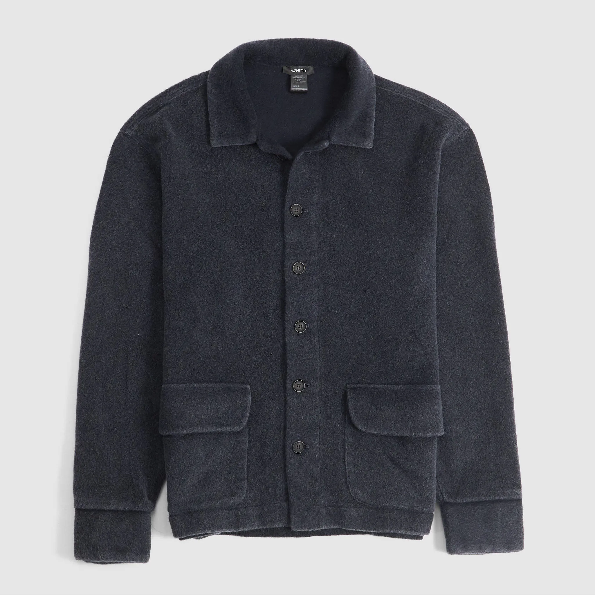 Avant Toi Woven Cashemere Overshirt Cardigan sold by DeeCee style