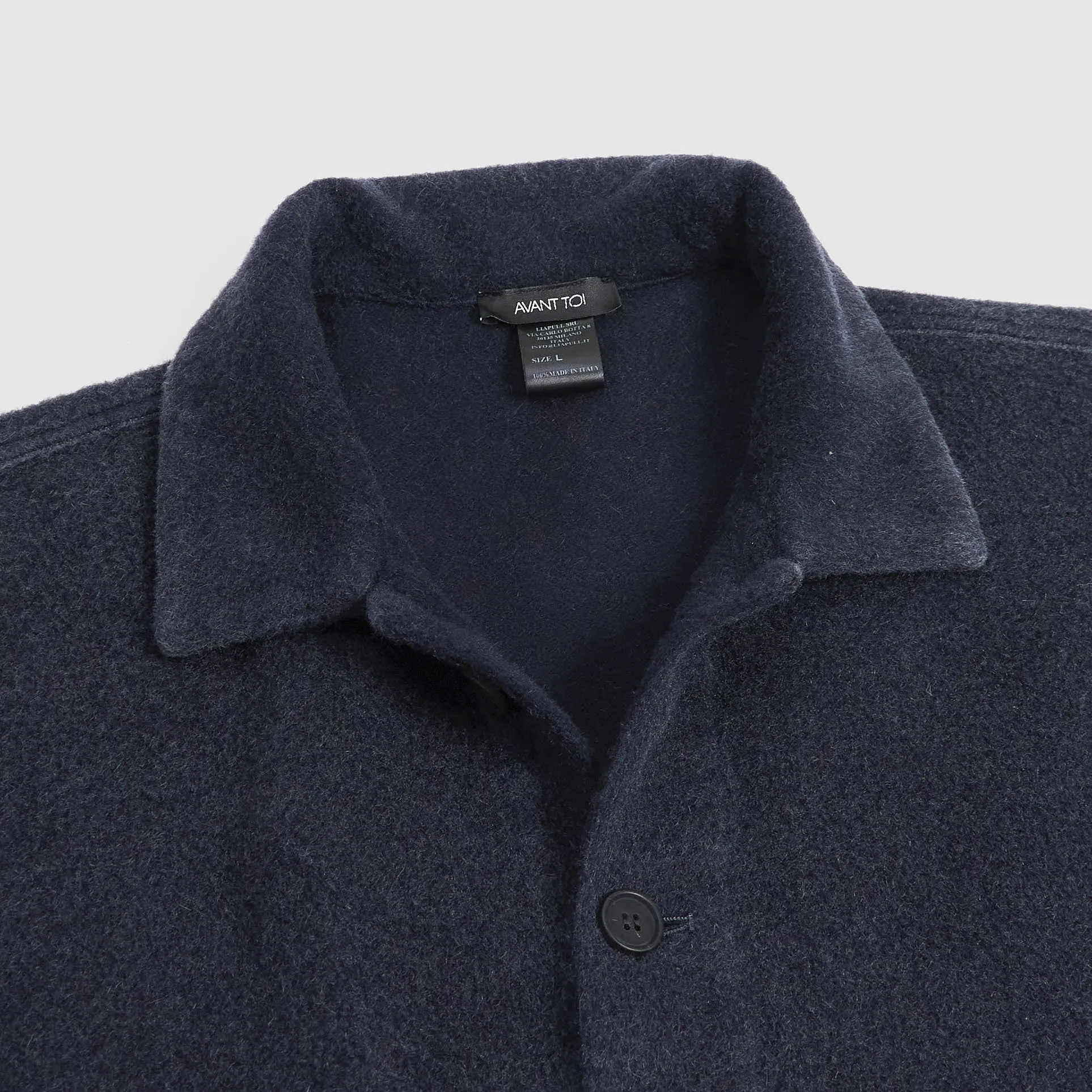 Avant Toi Woven Cashemere Overshirt Cardigan sold by DeeCee style product image thumbnail 2