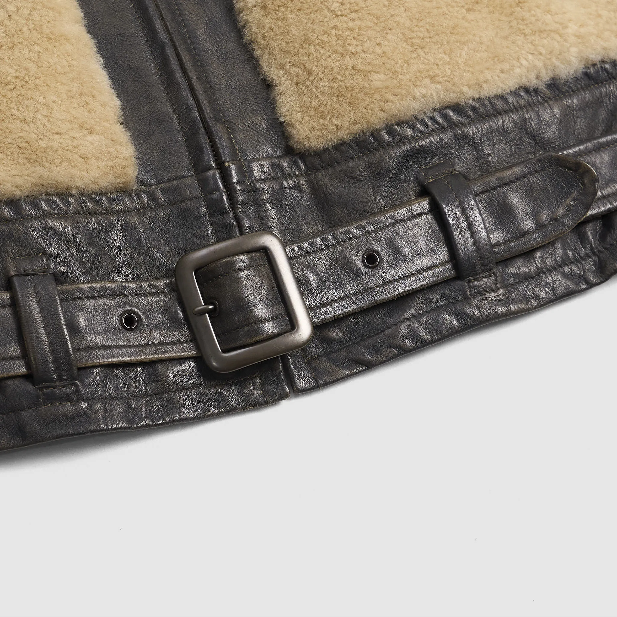 Double RL Shearling Grizzly Motor Jacket sold by DeeCee style product image thumbnail 4