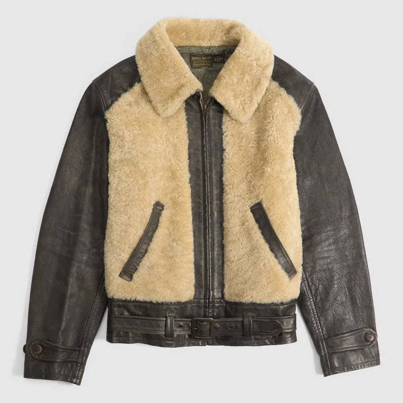 Double RL Shearling Grizzly Motor Jacket made by Double RL