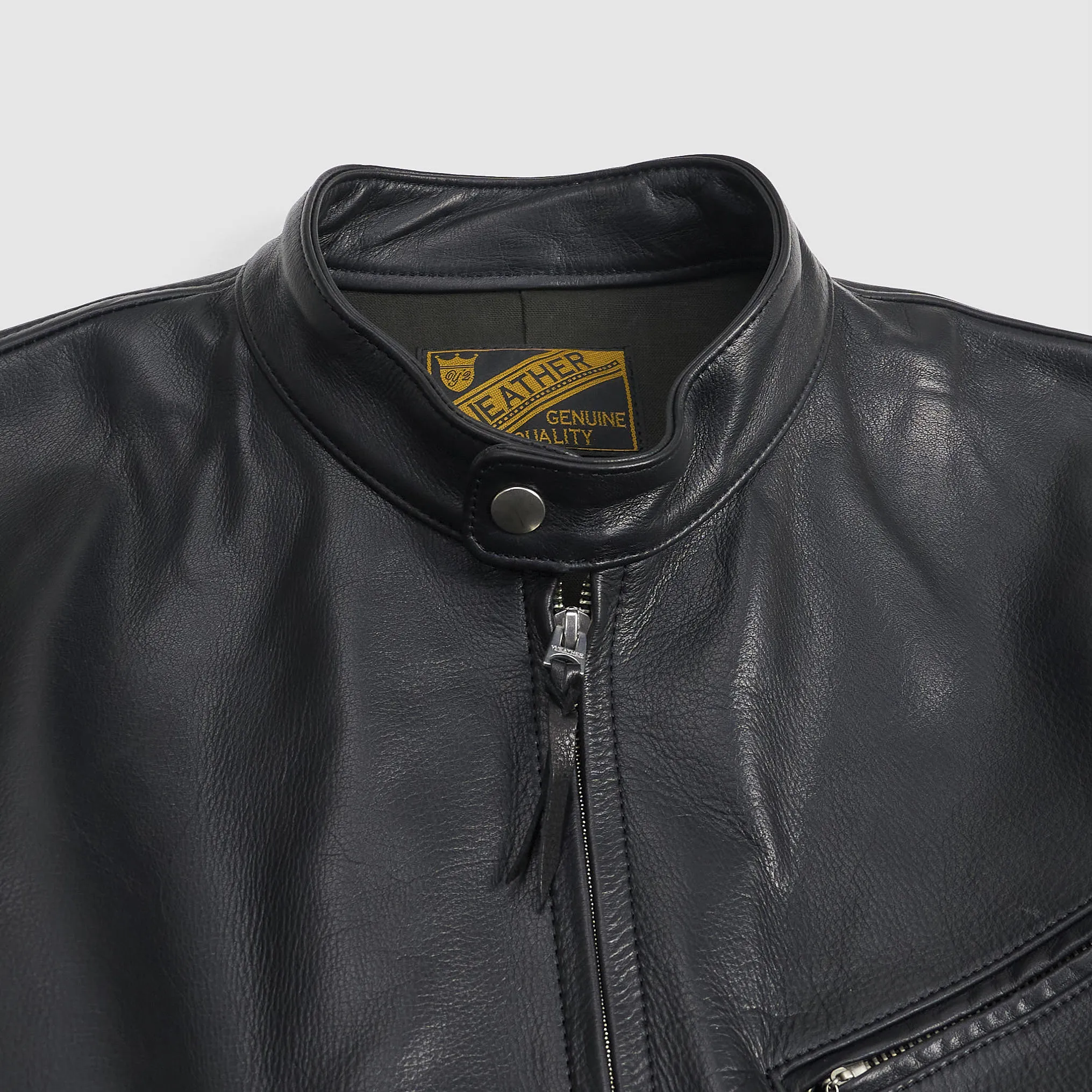 Y'2 Leather Oiled Steer Hide Biker Jacket sold by DeeCee style product image thumbnail 3