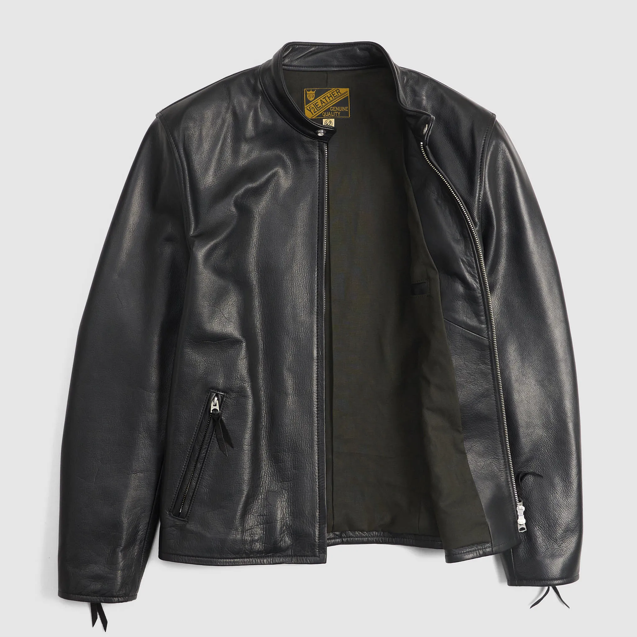 Y'2 Leather Oiled Steer Hide Biker Jacket sold by DeeCee style product image thumbnail 2