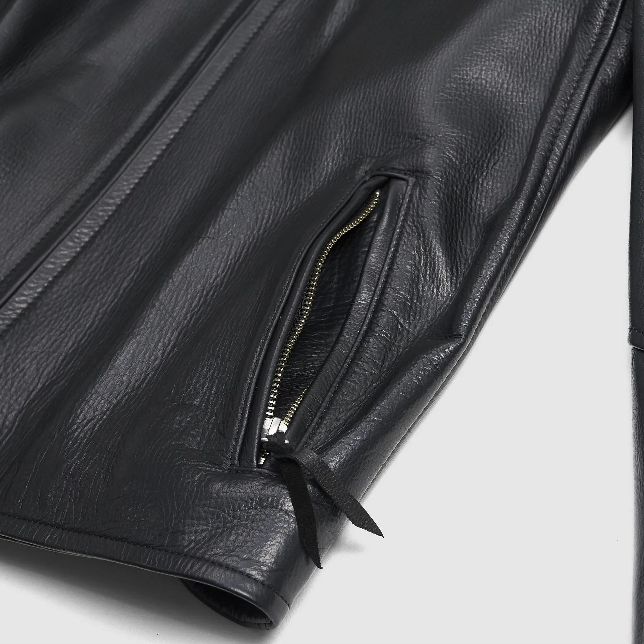 Y'2 Leather Oiled Steer Hide Biker Jacket sold by DeeCee style product image thumbnail 5