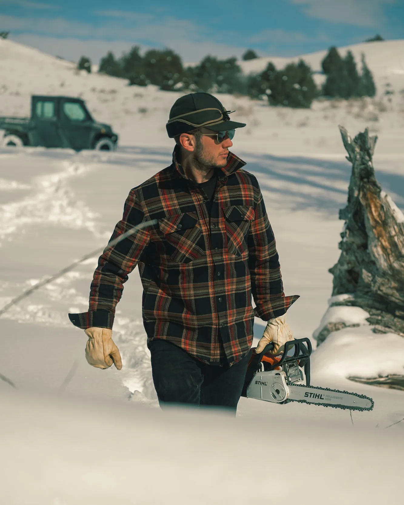 Stampede Quilt Lined Flannel Jacket sold by Devium USA product image thumbnail 3