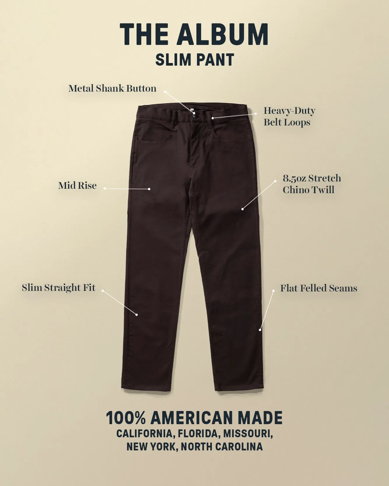 Album Slim Pant sold by Devium USA product image thumbnail 3