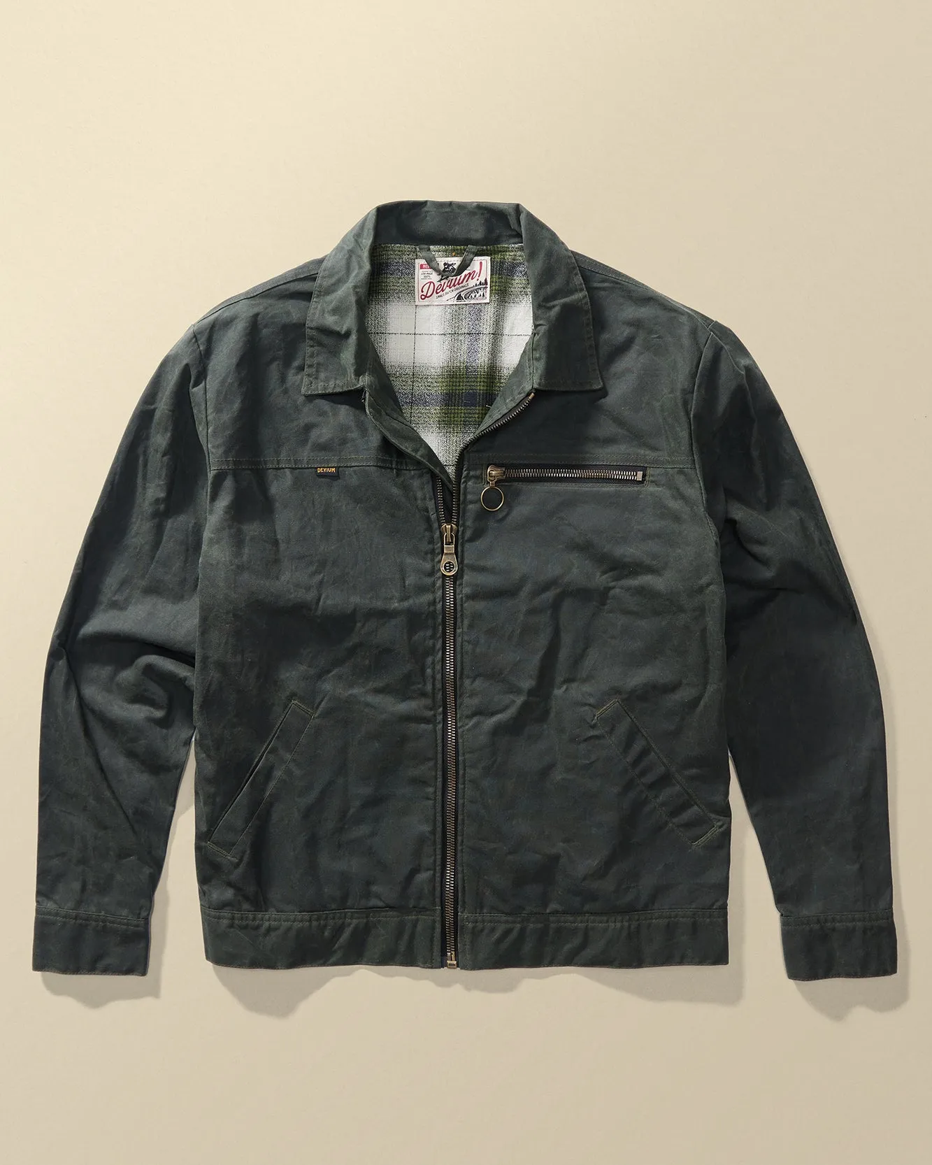 Overdrive Waxed Canvas Trucker Jacket sold by Devium USA product image thumbnail 5