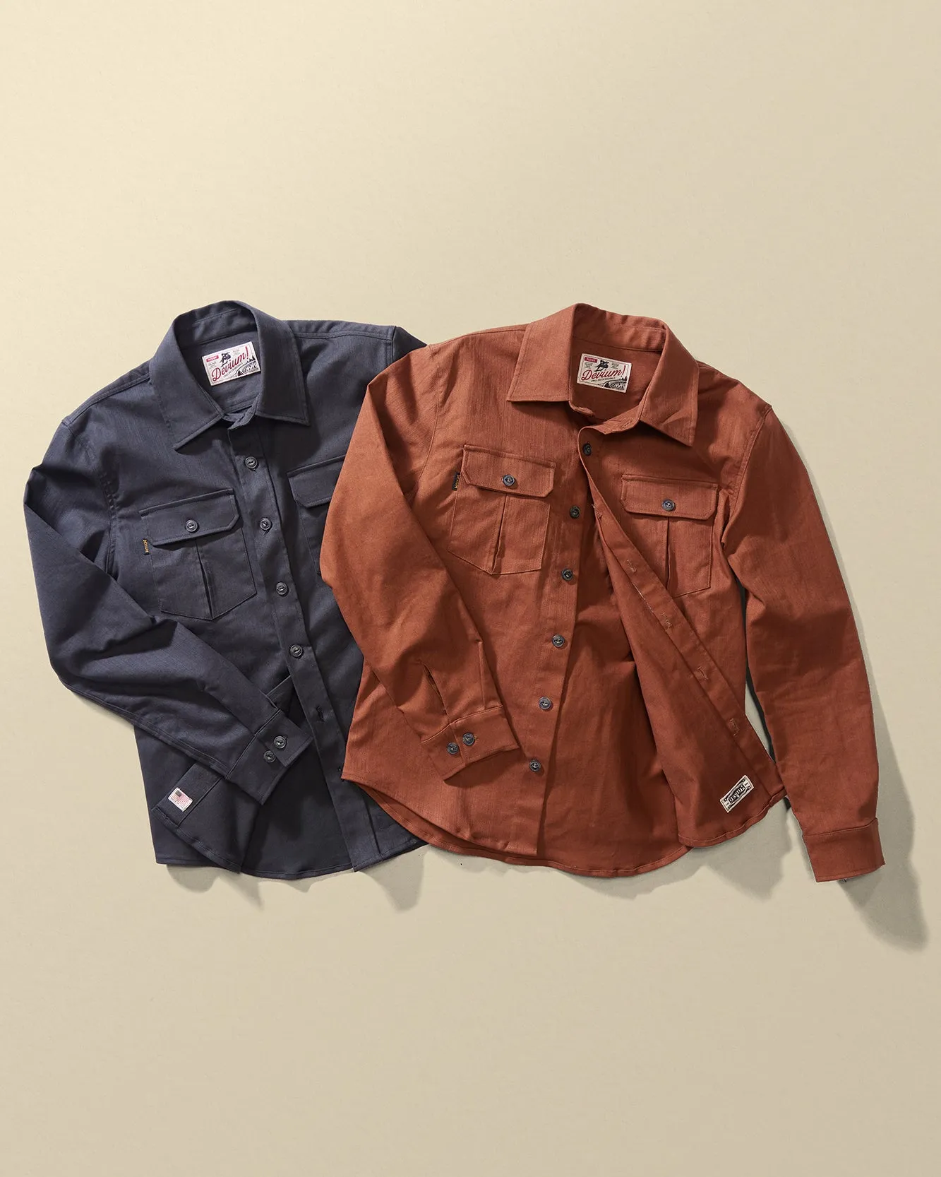 Draftsman Twill Slub Overshirt sold by Devium USA product image thumbnail 2