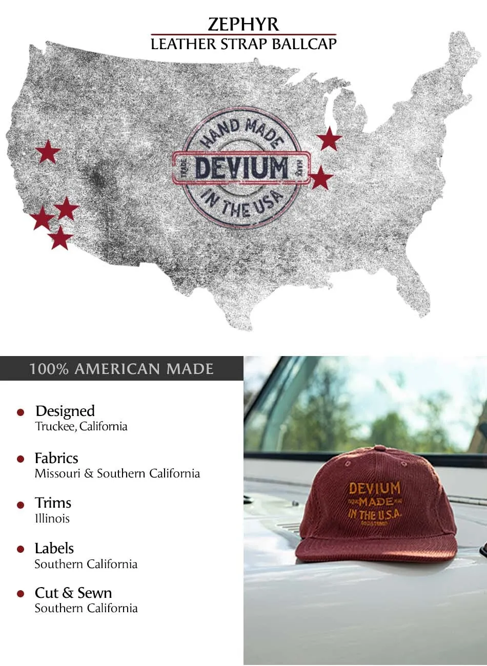 Zephyr Corduroy Hat sold by Devium USA product image thumbnail 4