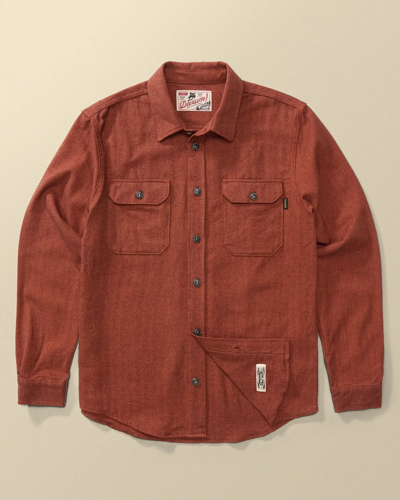 Alder Long Sleeve Flannel Shirt sold by Devium USA