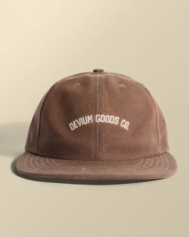 Everett Waxed Canvas Cap made by Devium USA