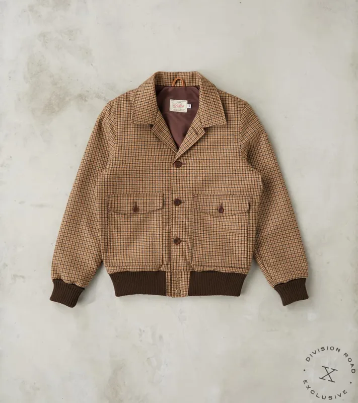 Harrison Jacket - Fox Brothers® Flannel - Harvest Houndstooth Check Twill sold by Division Road