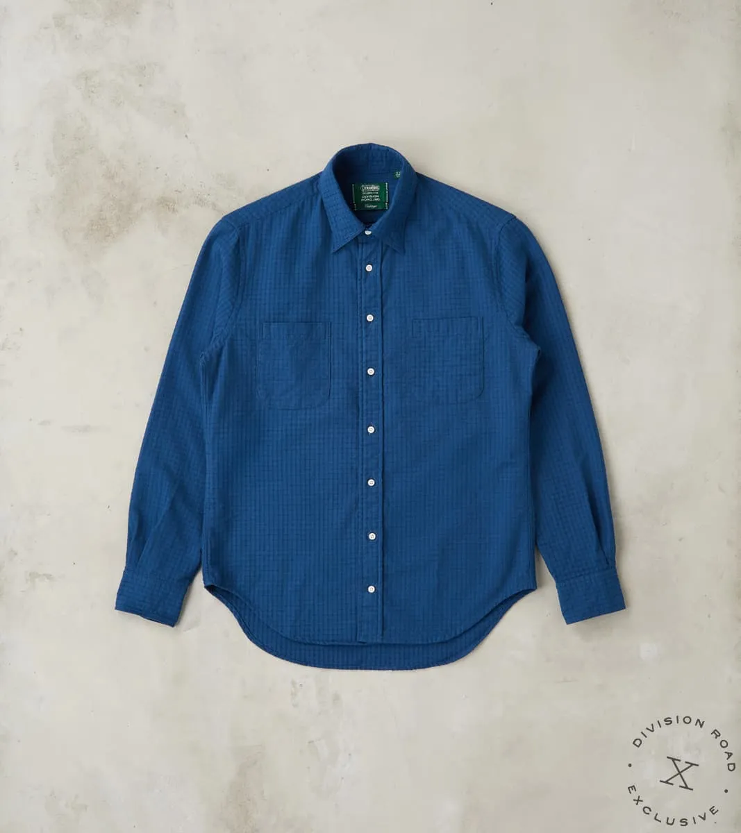 Japanese Waffle Dobby Camper - Blue sold by Division Road