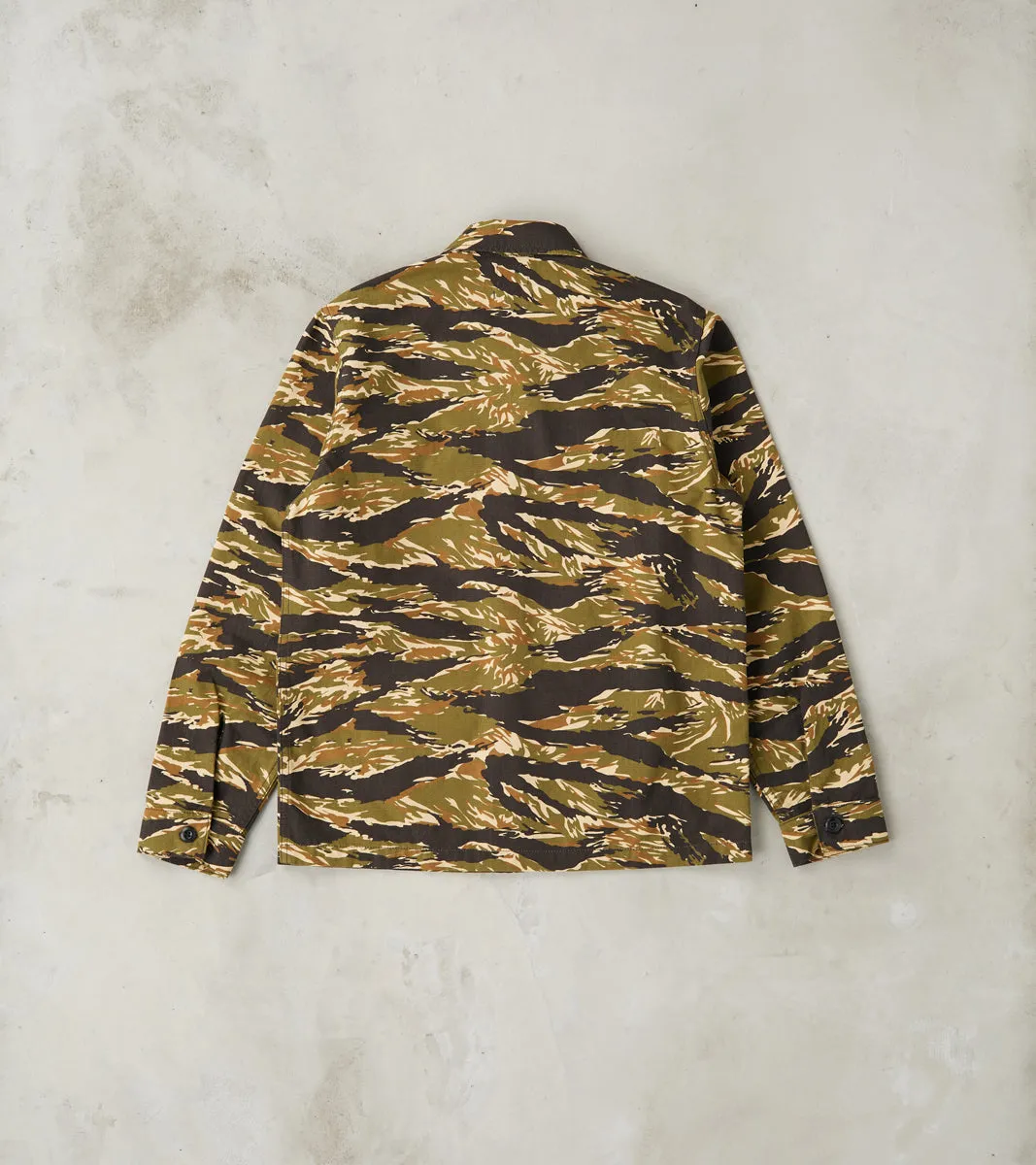 BWS-03 - Military Overshirt - 8oz Tiger Camo Ripstop sold by Division Road product image thumbnail 2